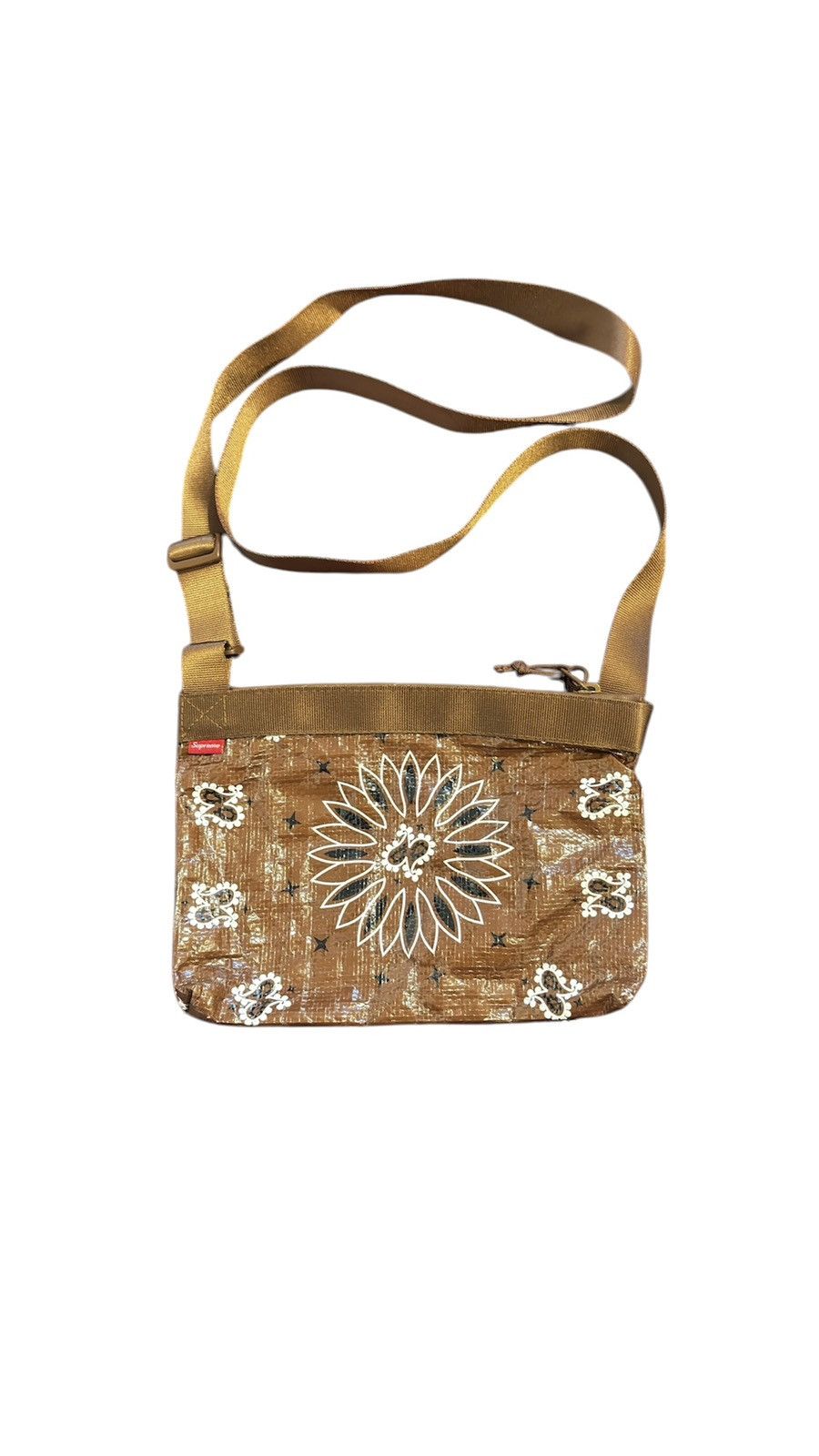 Supreme Supreme Bandana Tarp Side Bag Brown Size ONE SIZE - 2 Thumbnail