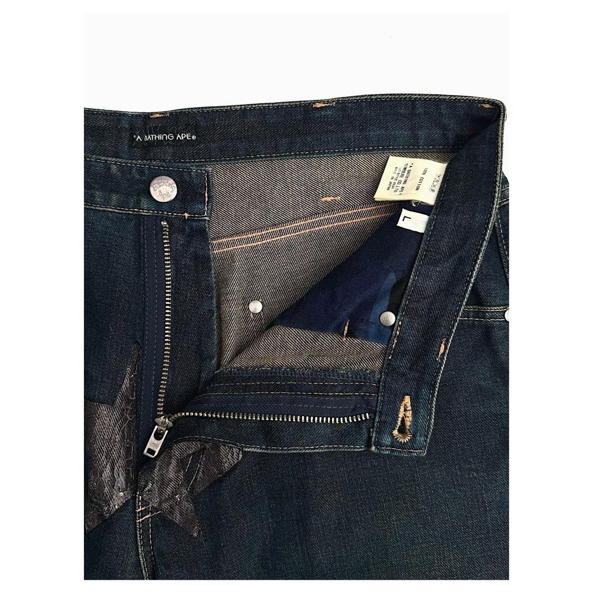 Bape Bape Sta Denim Pants Size US 34 / EU 50 - 4 Thumbnail