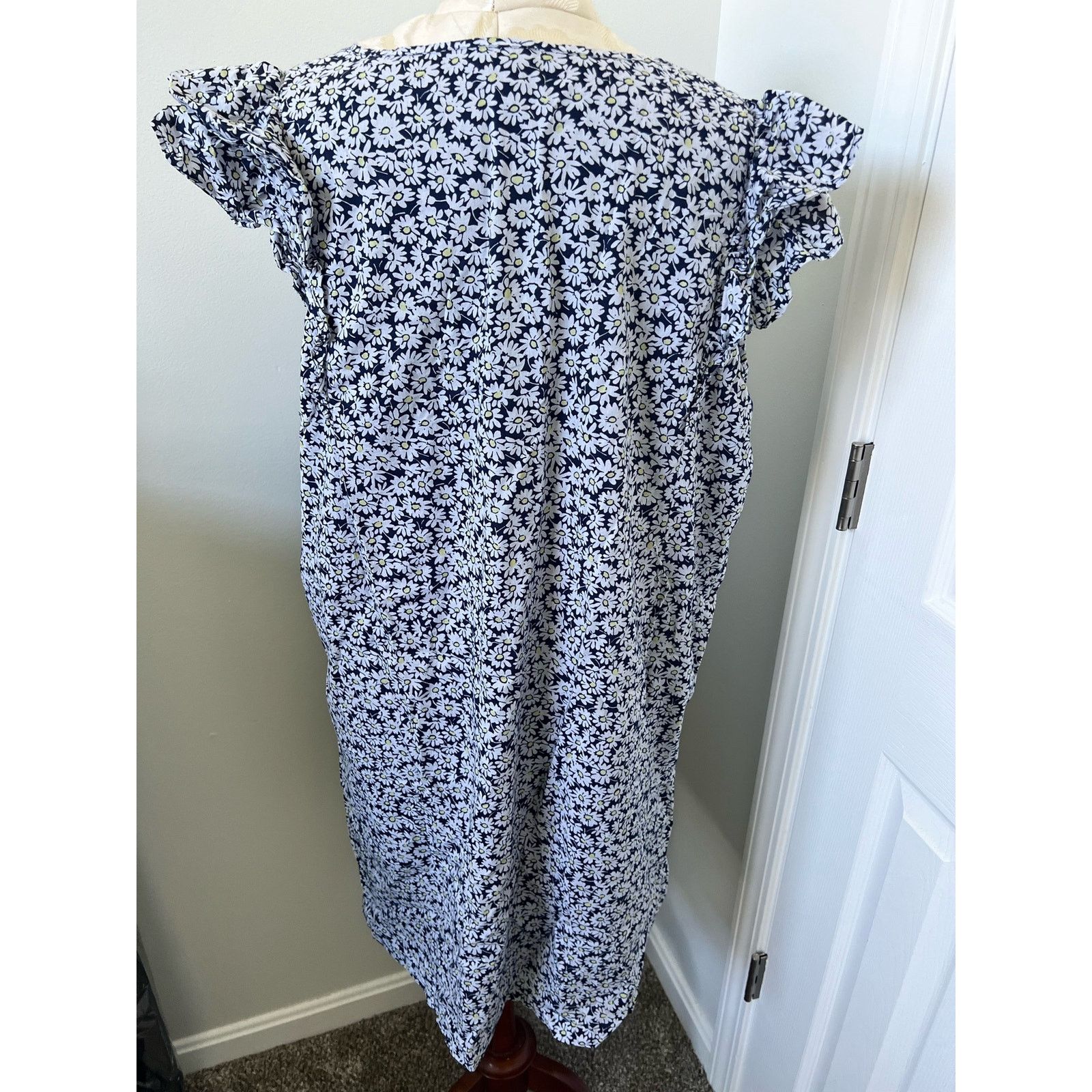 J.Crew J.Crew Short Sleeve Floral Print Ruffle Dress Size 20 Size 3XL / US 20-22 - 6 Thumbnail
