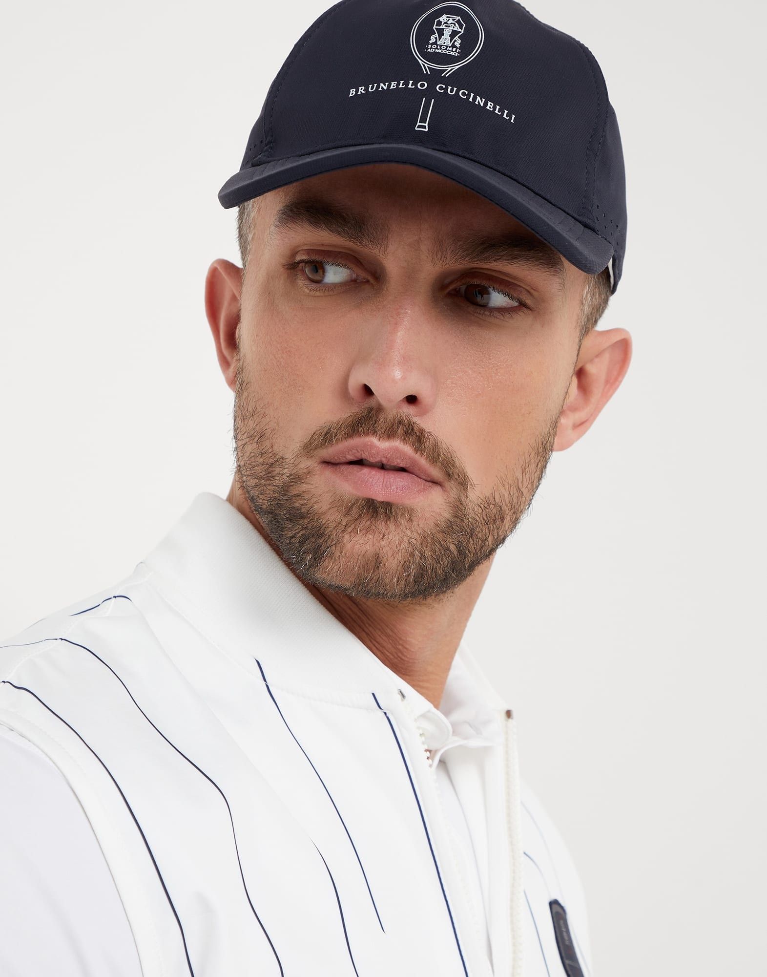 Brunello Cucinelli o1la1rc1a0425 Size: OS/Cap in Navy Blue Size ONE SIZE - 3 Thumbnail