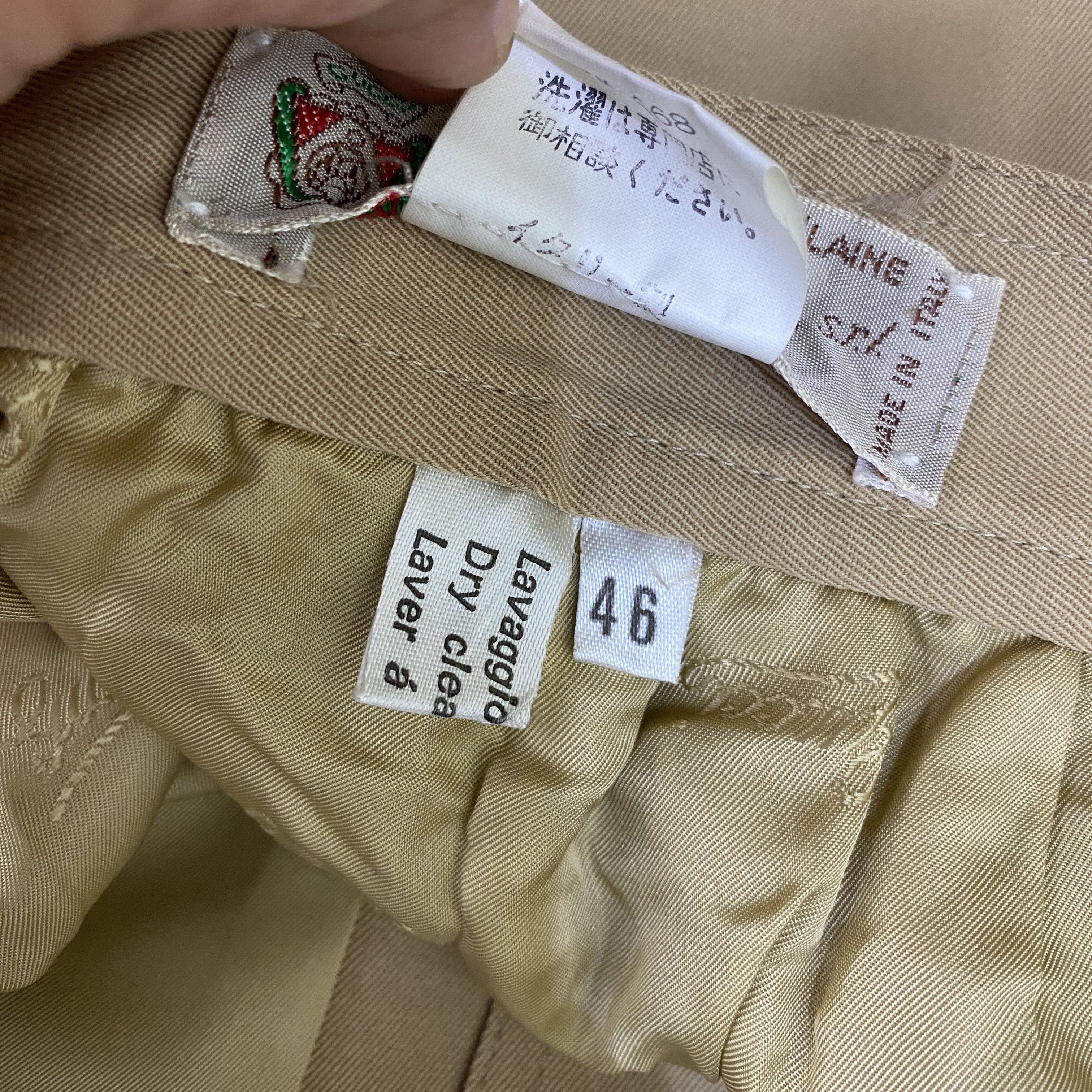 Gucci × Vintage GUCCI Vintage Light Brown Buttoned Wool Skirt Size 32" / US 10 / IT 46 - 11 Thumbnail