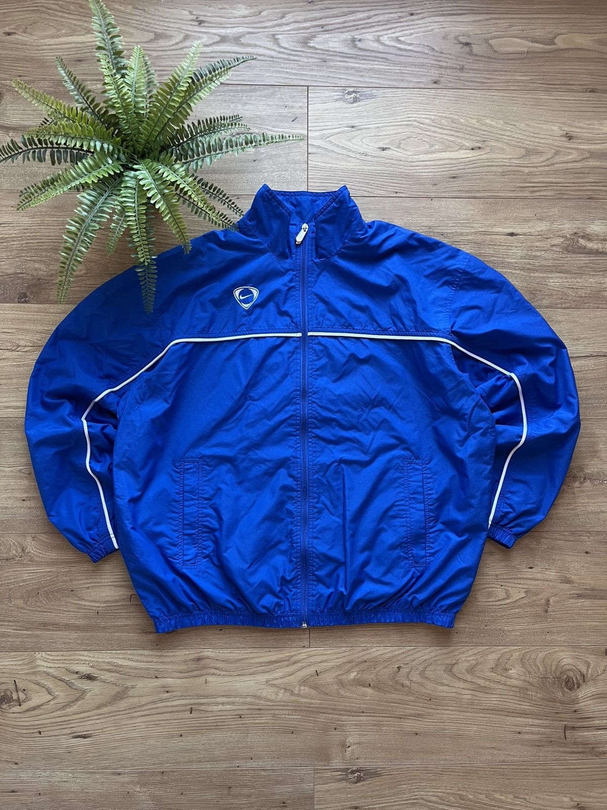 Nike 90’s NIKE TEAM RETRO SWOOSH LOGO Y2K VINTAGE TRACK JACKET Size US L / EU 52-54 / 3 - 1 Thumbnail