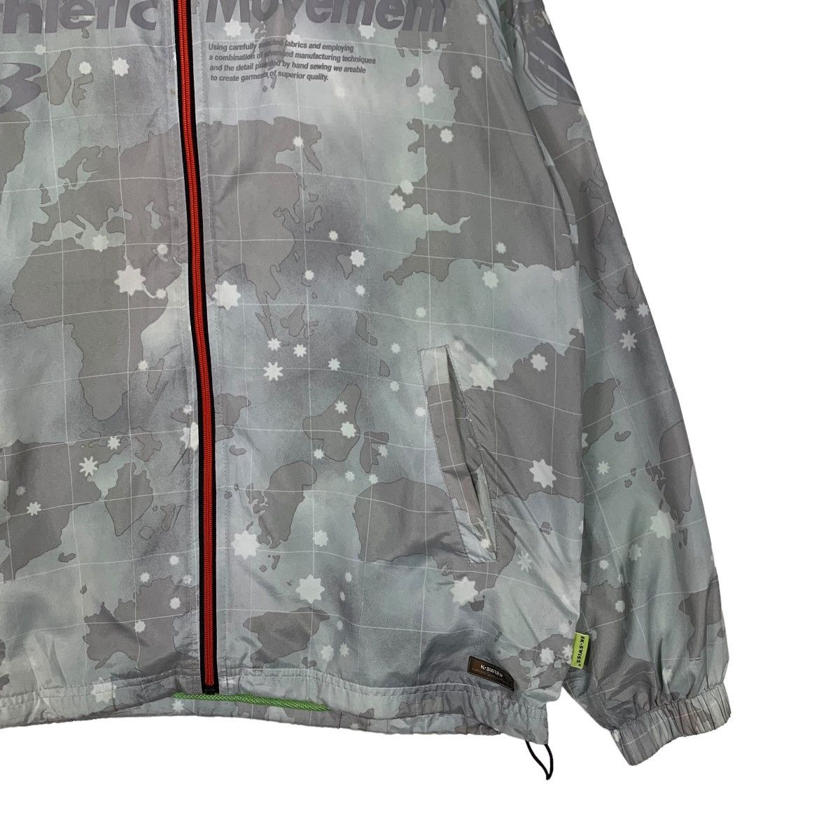 Japanese Brand K.SWISS Athletic Movement Big Logo Camo Light Jacket 0114-C6 Size US L / EU 52-54 / 3 - 5 Thumbnail