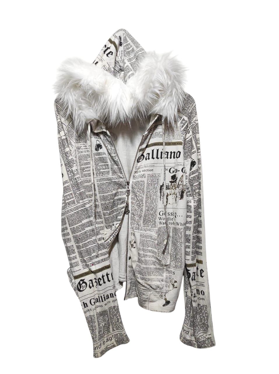 柔らかな質感の Newsprint Y2K Galliano John zip Grailed | hoodie トップス