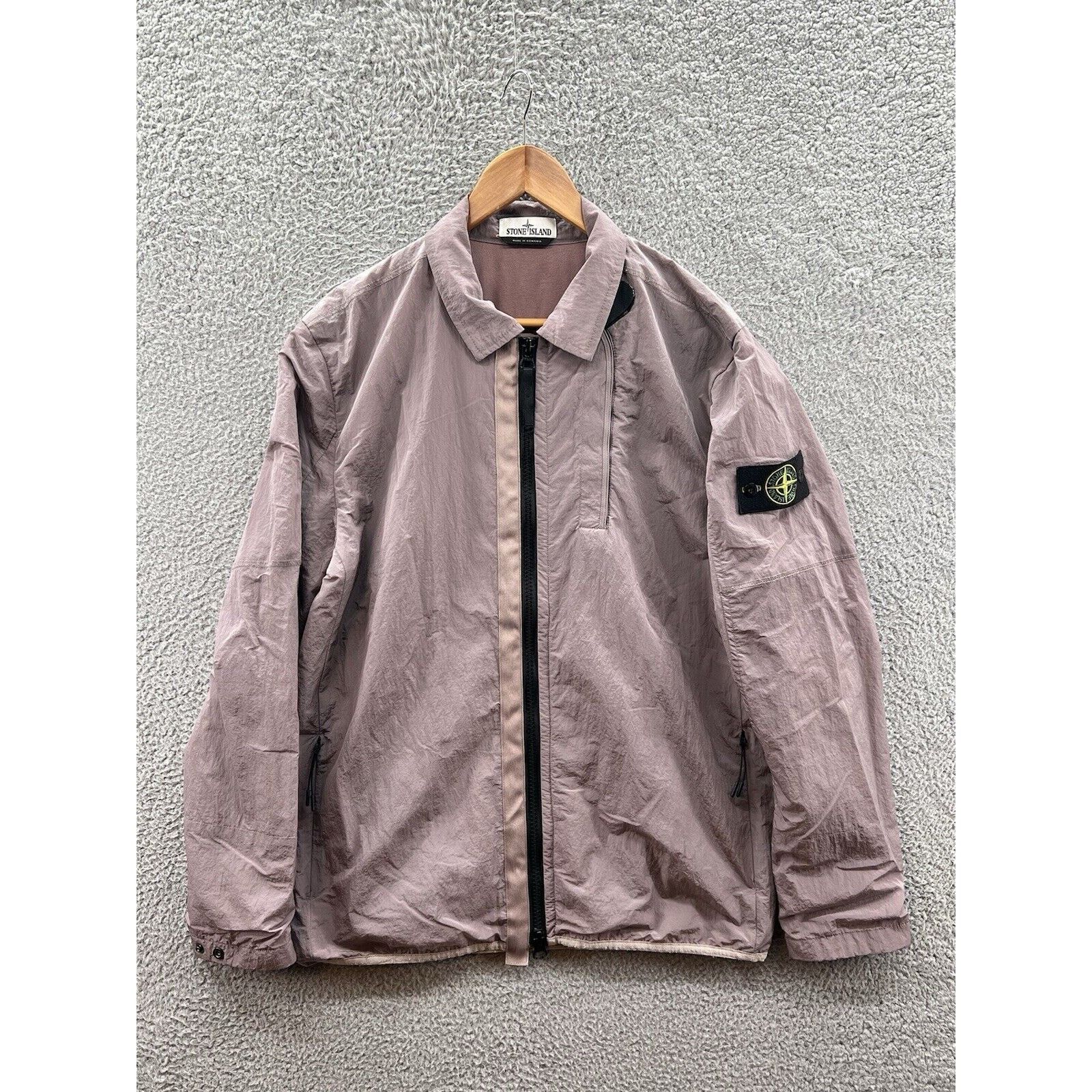 Stone Island 2018 Pink Quart Over Shirt Windbreaker Jacket - Main Image