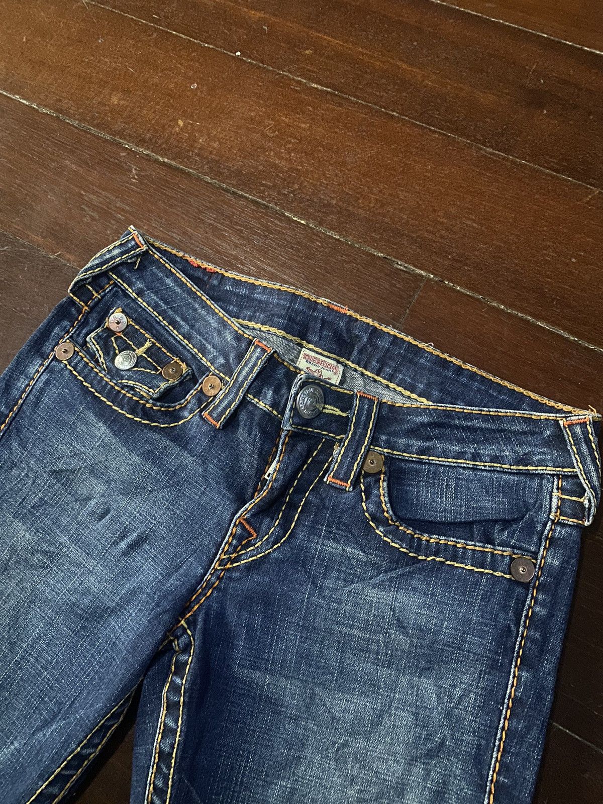 Designer × True Religion Fire 🔥 TRUE RELIGION made in usa big stitching boot cut Size 32" / US 10 / IT 46 - 15 Thumbnail