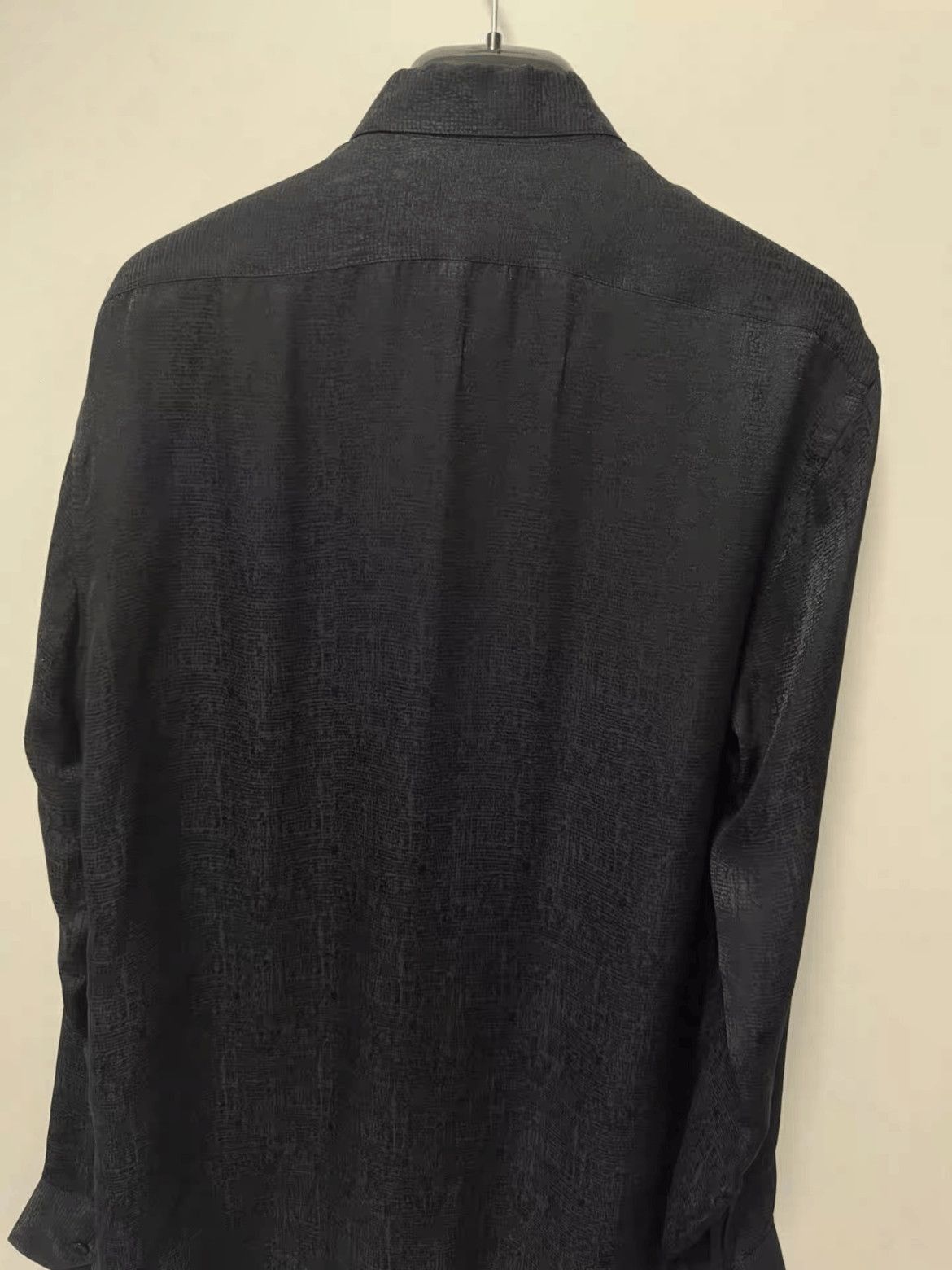 Saint Laurent Paris Sz 37 Saint Laurent Paris 17AW Pattern Silk Shirt-2508 Size US M / EU 48-50 / 2 - 4 Thumbnail