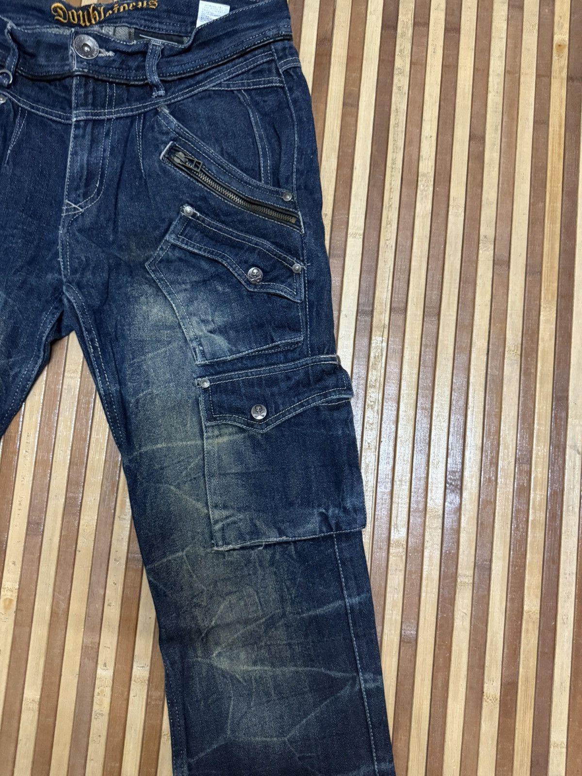 Japanese Brand Double Focus Denim Cargo Pants Streetwear / Multipocket Size US 30 / EU 46 - 5 Thumbnail