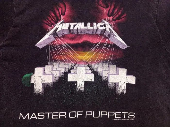 Metallica × Vintage VERY RARE METALLICA MASTER OF PUPPETS BAND ROCK T-SHIRT TOUR Size US XL / EU 56 / 4 - 1 Thumbnail