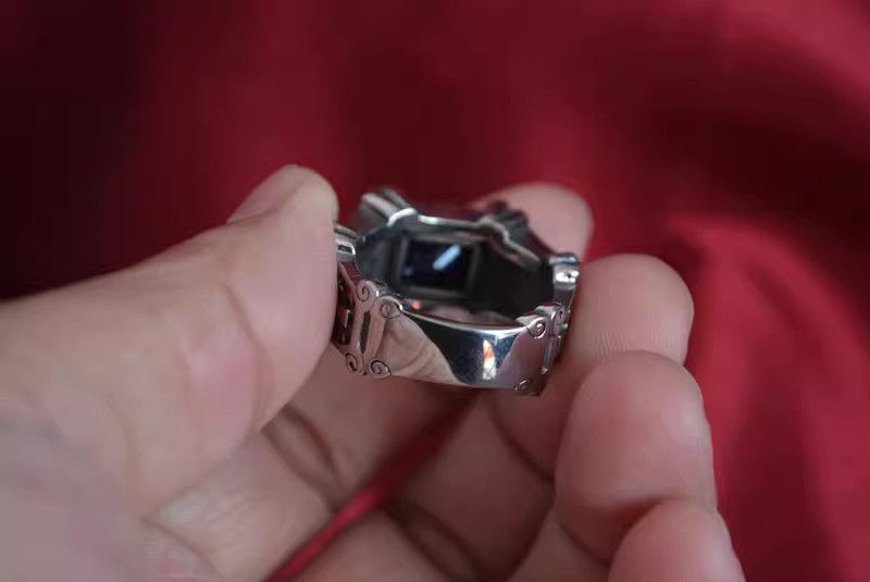 Jewelry Stone Trend Jewelry Rings Open Size Chrome Ring (Size 7-13) Size ONE SIZE - 5 Thumbnail