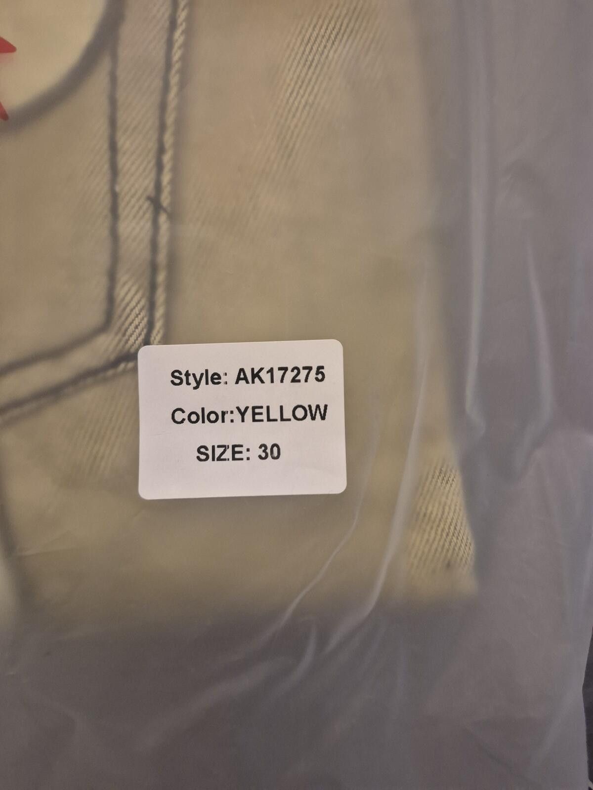 Asaali Asaali Yellow Cartel Denim Jeans Size 30 MSRP $350 Size US 30 / EU 46 - 4 Thumbnail