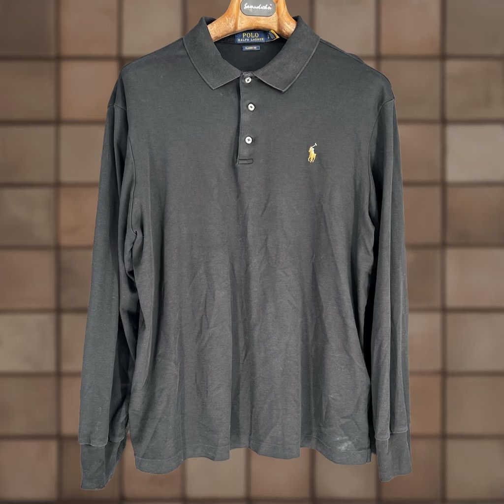 Polo Ralph Lauren Polo Ralph Lauren Shirt Mens Size Large Long Sleeve Golf Lightweight Black Size US L / EU 52-54 / 3 - 1 Thumbnail