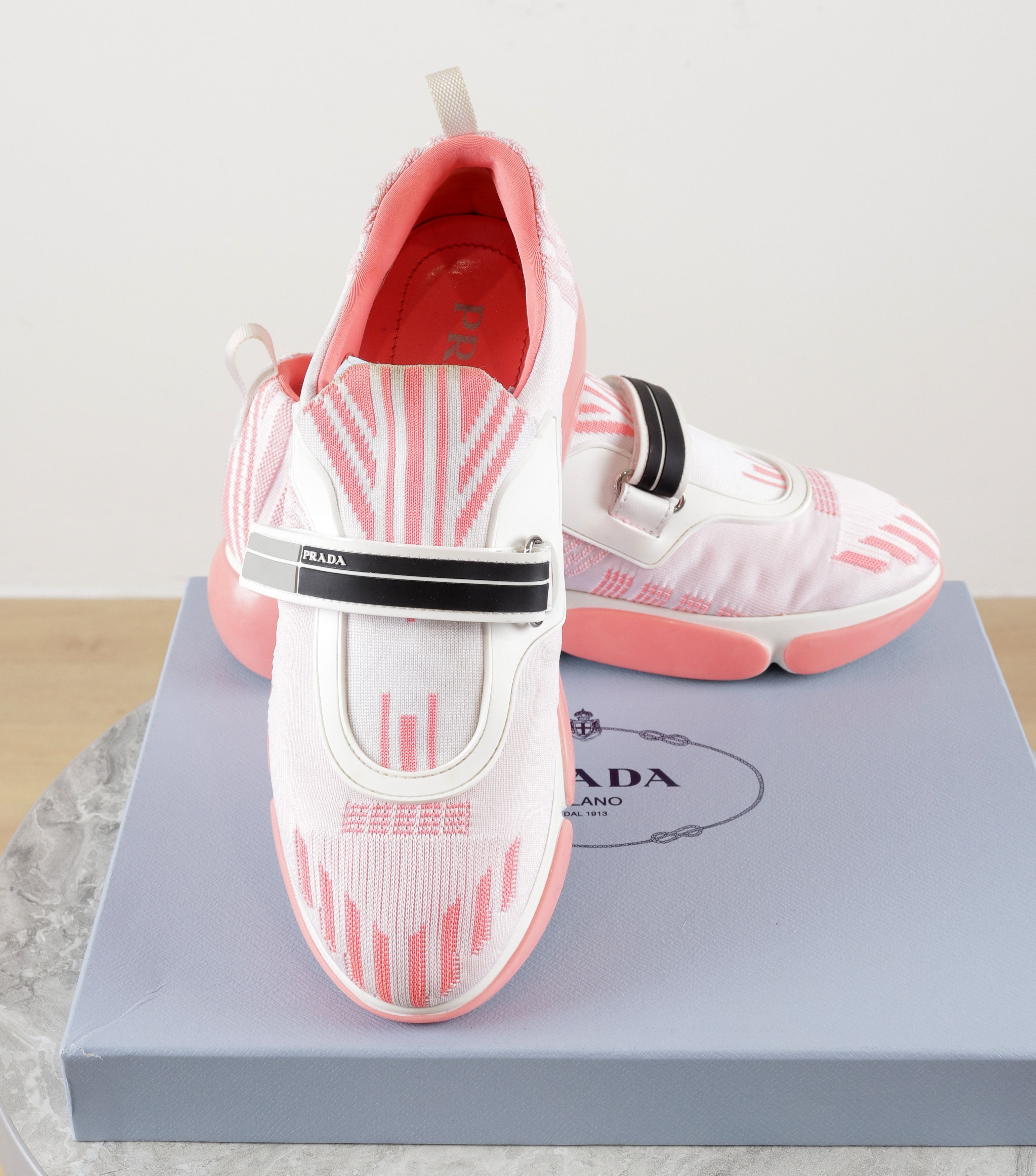 Prada Women's PRADA Cloudbust Pink Fabric Sneakers Size 38 Size US 8 / IT 38 - 10 Thumbnail