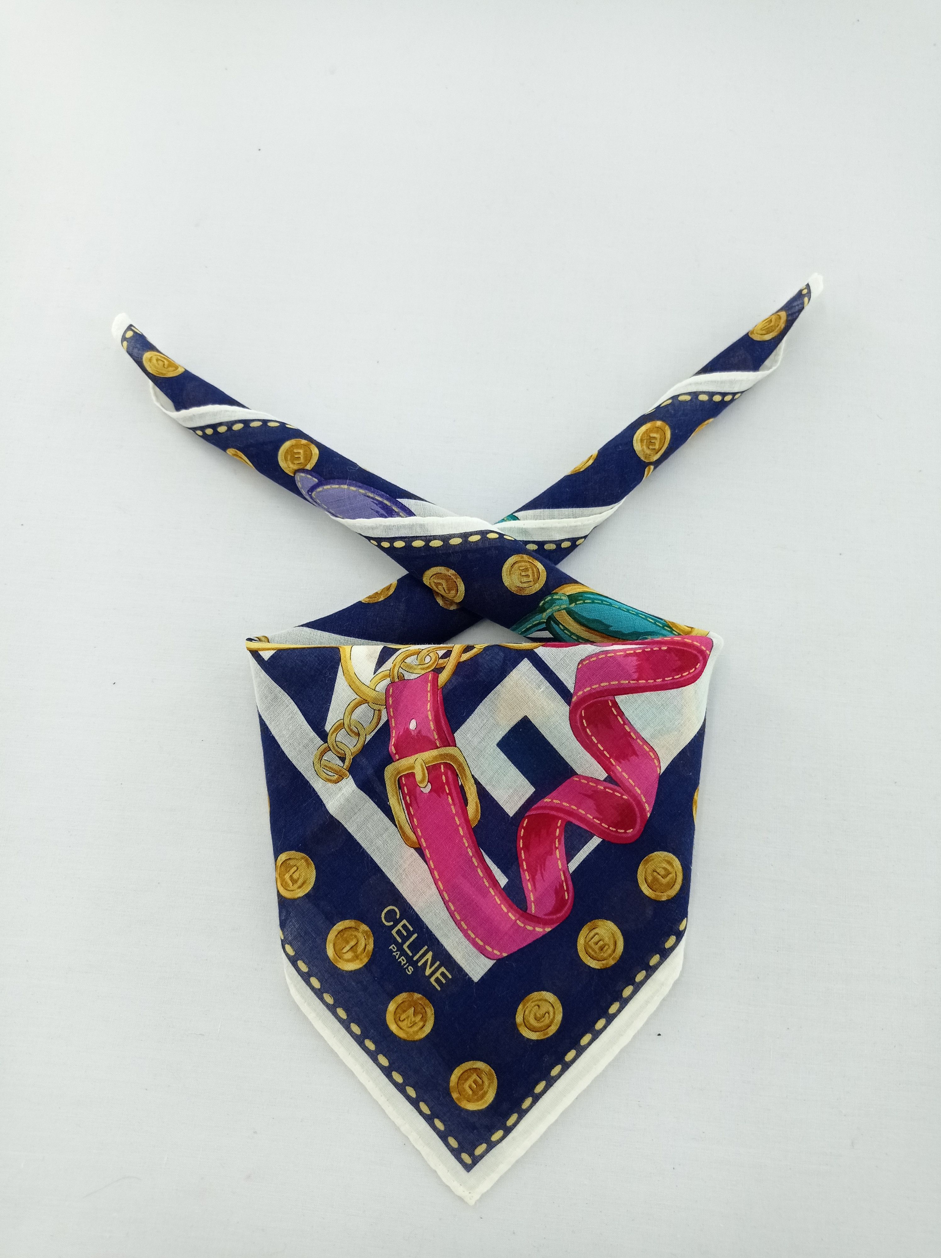 Celine × Vintage Celine Handkerchief / Neckwear / Bandana Size ONE SIZE - 1 Thumbnail