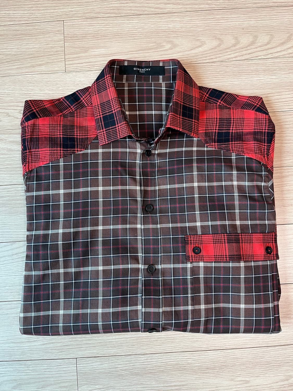 Givenchy Givenchy Shoulder Patch Flannel Shirt Size US L / EU 52-54 / 3 - 5 Thumbnail