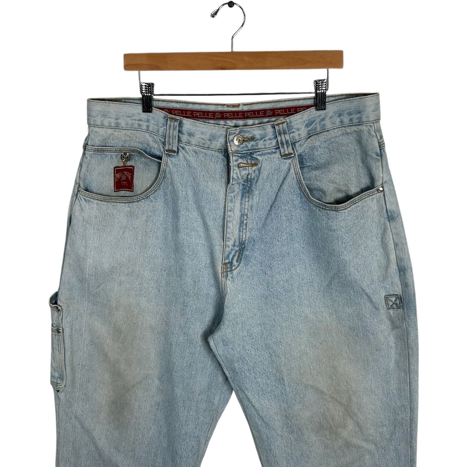 Pelle Pelle Y2K Pelle Pelle Straight Leg Denim Carpenter Pants 38 Size US 38 / EU 54 - 2 Thumbnail
