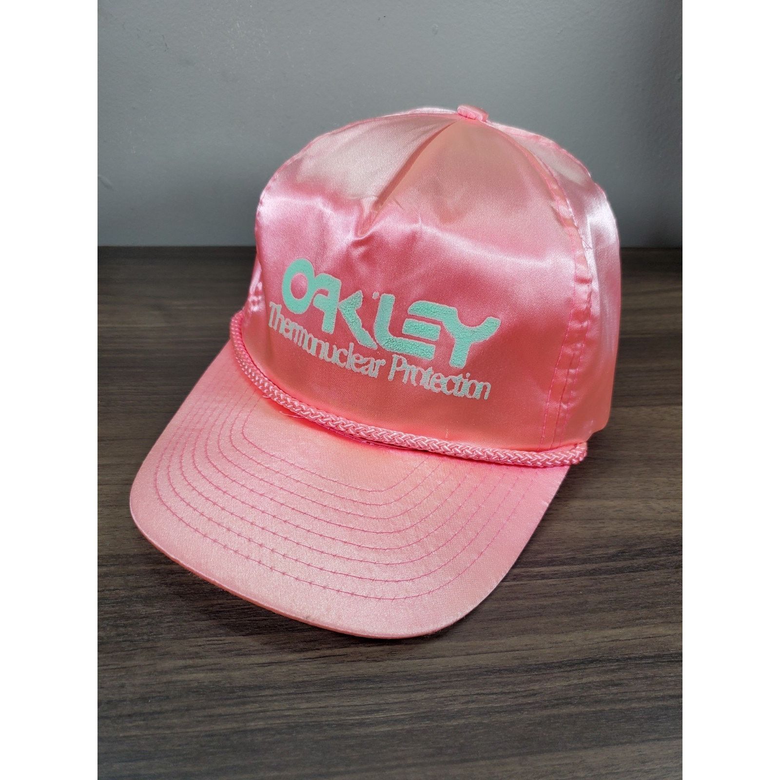 Oakley × Vintage Vintage Oakley Hat Thermonuclear Protection Nylon Cap *READ* Size ONE SIZE - 7 Thumbnail