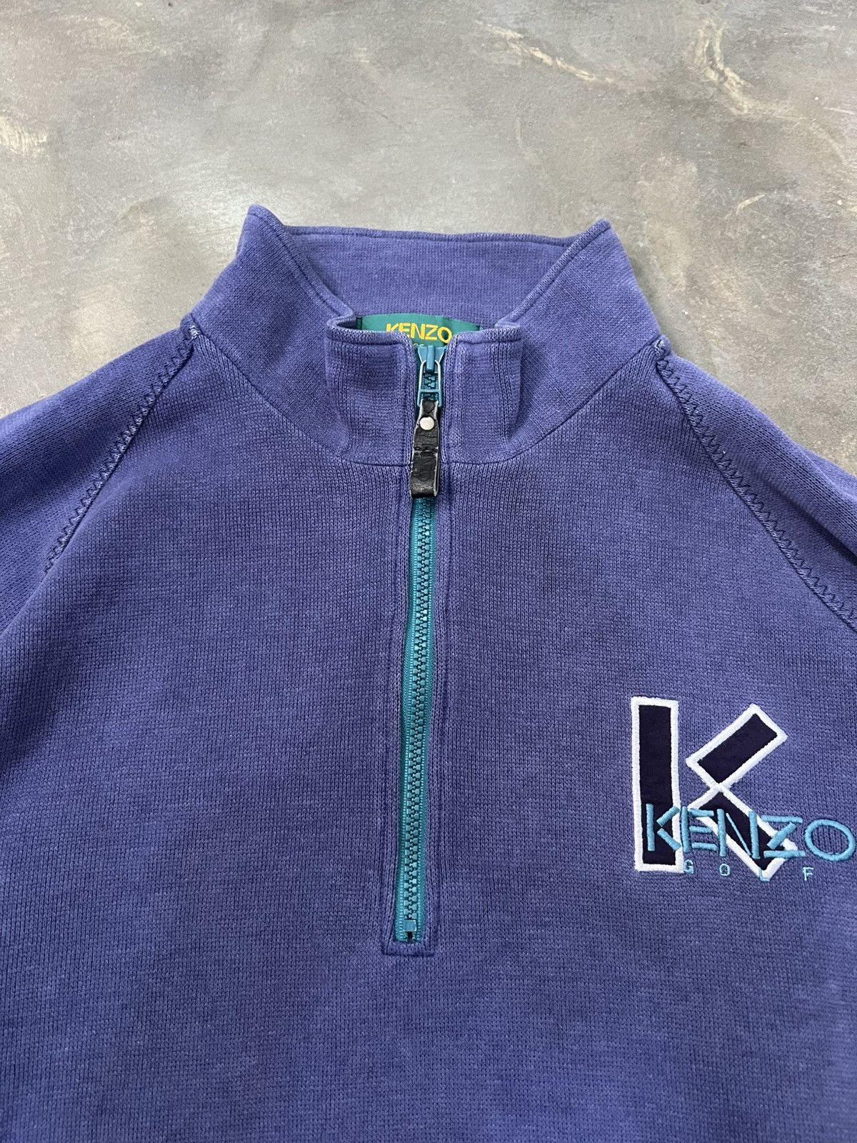 Kenzo Kenzo Golf Halfzip Vintage Size US L / EU 52-54 / 3 - 8 Thumbnail