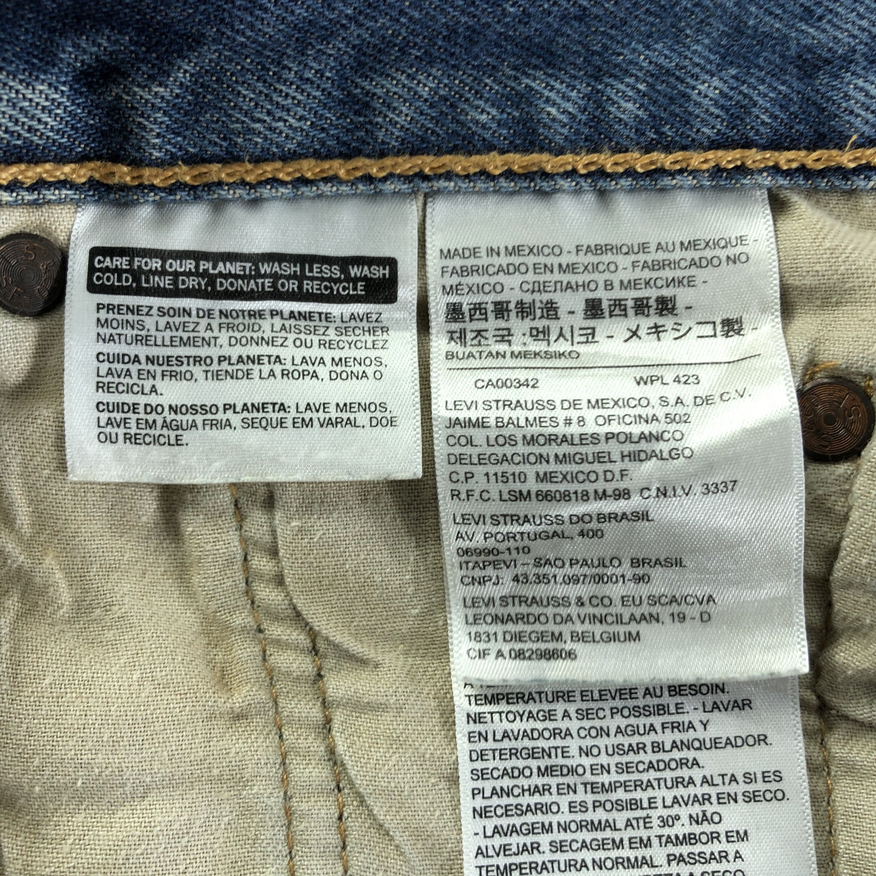 Levi's Vintage Blue Wash Levis 501 Jeans-JM3339 Size US 31 - 10 Thumbnail