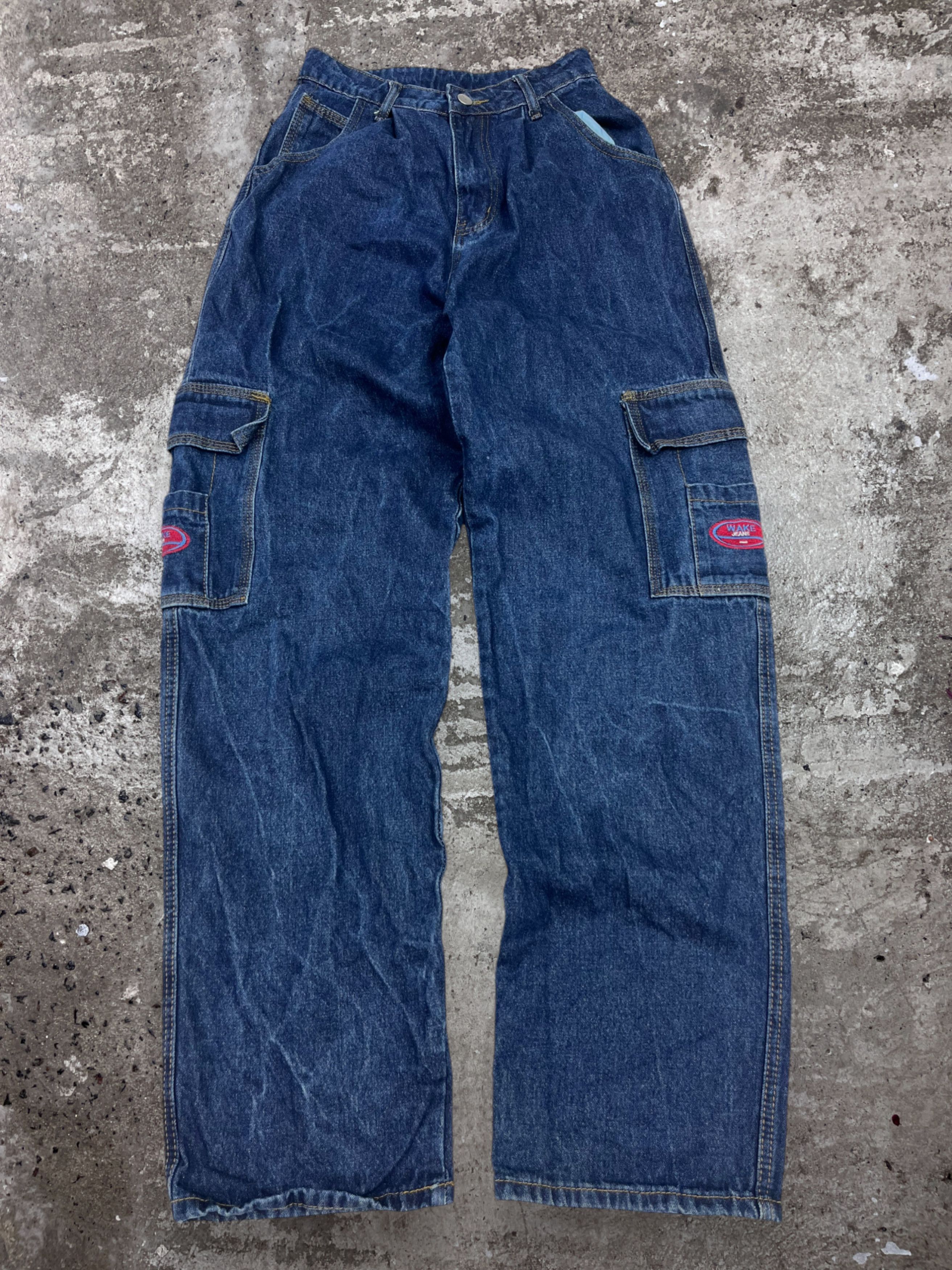 Vintage BAGGY VINTAGE Y2K HEAVY FADED CARGO JEANS PANTS - LOT № 3002 Size US 30 / EU 46 - 1 Thumbnail
