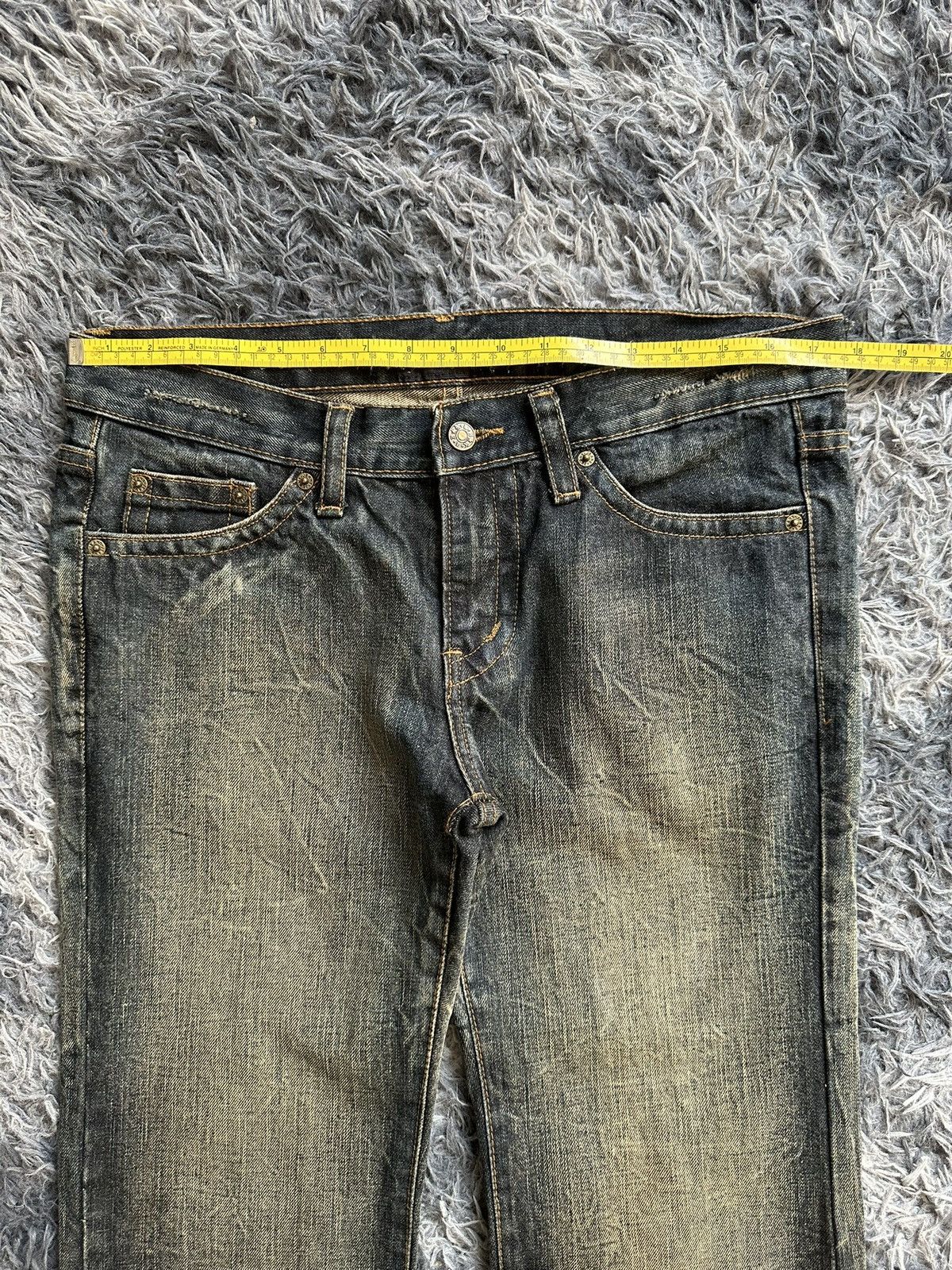 Japanese Brand 🔥Jrock / Vkei🔥 - K.U.I Co. Ltd mudmax denim jeans Size US 35 - 14 Thumbnail