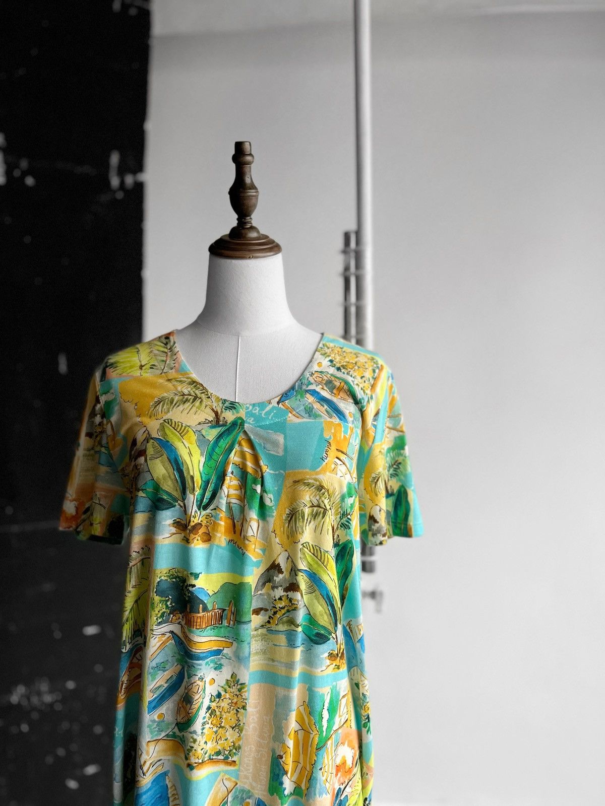 Designer × Vintage Eva B.Bitzer De Luxe Womens Vintage 90s Full Printed Dress Size M / US 6-8 / IT 42-44 - 2 Thumbnail