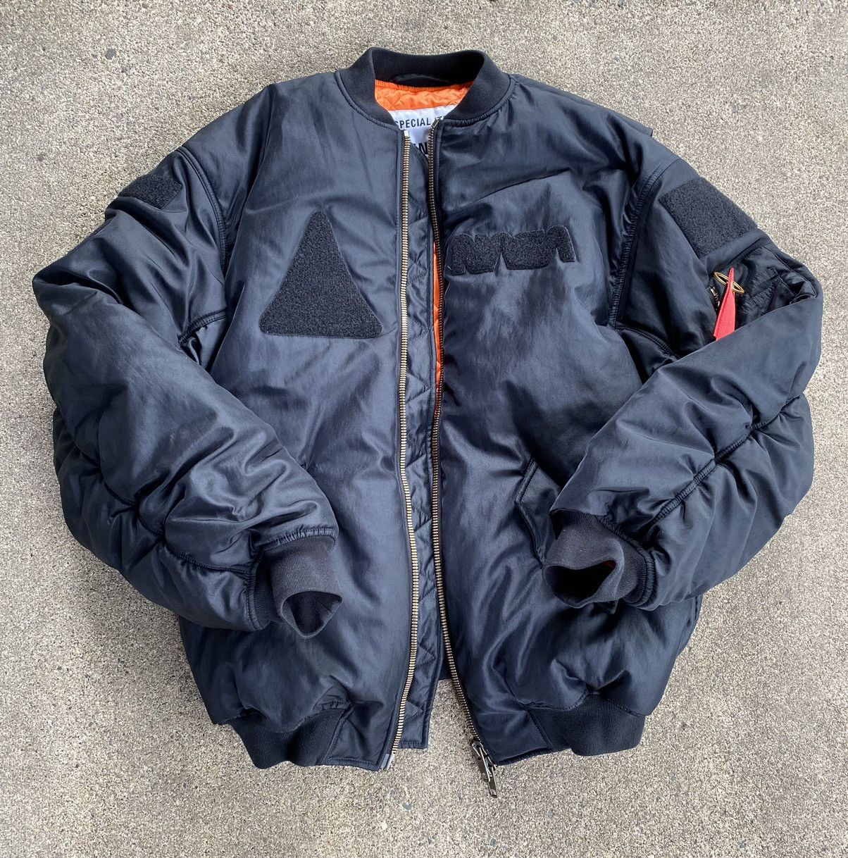 Balenciaga Multi Patch NASA Bomber Jacket (Black) Size US M / EU 48-50 / 2 - 4 Thumbnail