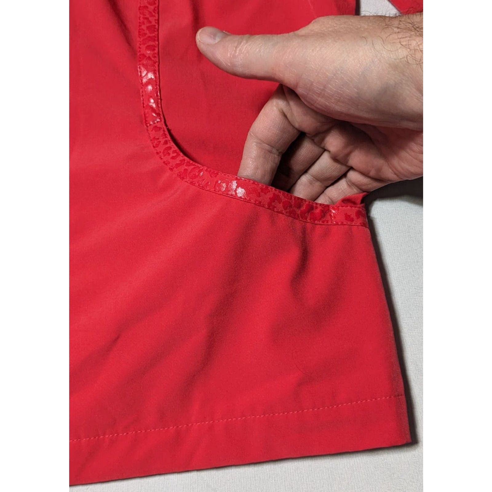 Vintage Chico's ZENERGY Women Jacket 3/4 Sleeve Lightweight Coral Red Zip Pockets Regular M Medium Red Womens Size M / US 6-8 / IT 42-44 - 7 Thumbnail