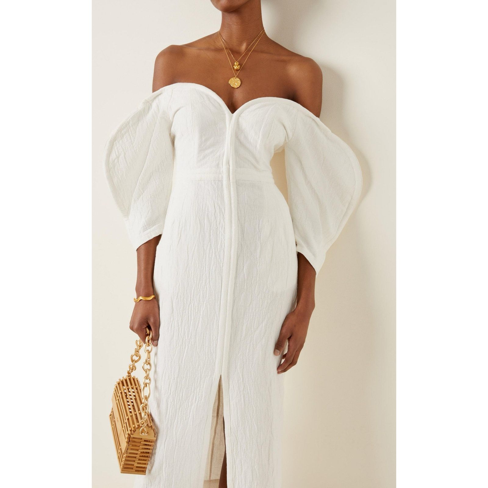 Mara Hoffman Mara Hoffman Leonara puff sleeve midi dress white size 00 Size XXS / US 00 / IT 34 - 15 Thumbnail