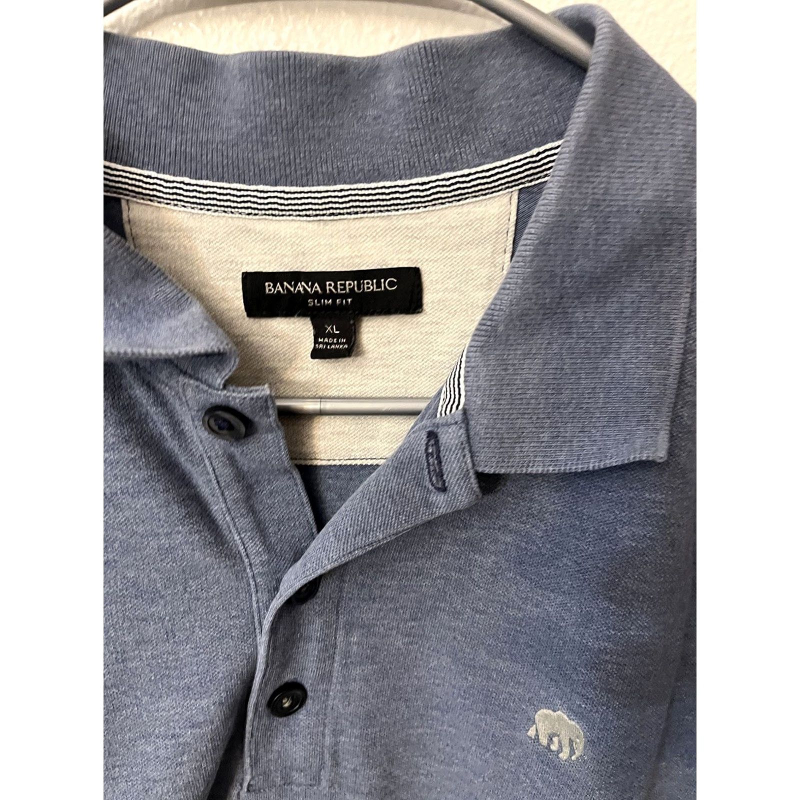 Banana Republic Banana Republic Polo Regular Fit Blue XL Shirt Mens Slim Polo Shirt Regular Fit Blue XL Banana Republic Size US XL / EU 56 / 4 - 2 Thumbnail