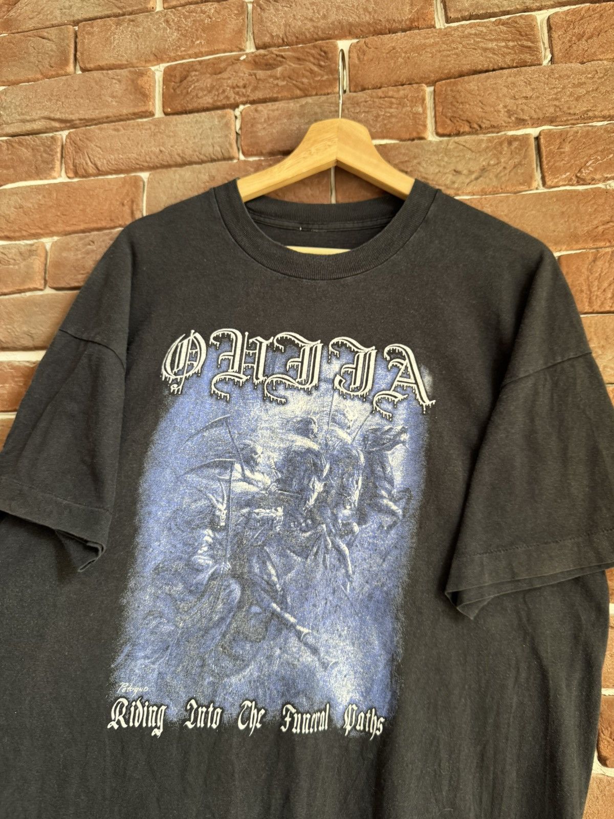 Band Tees Rare Vintage 90s OG Ouija Riding Into Black Metal Tshirt Xl Size US XL / EU 56 / 4 - 3 Thumbnail