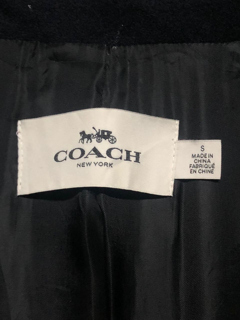 Coach Coach Wool Coat Navy Blue Double Breasted Size S / US 4 / IT 40 - 14 Thumbnail