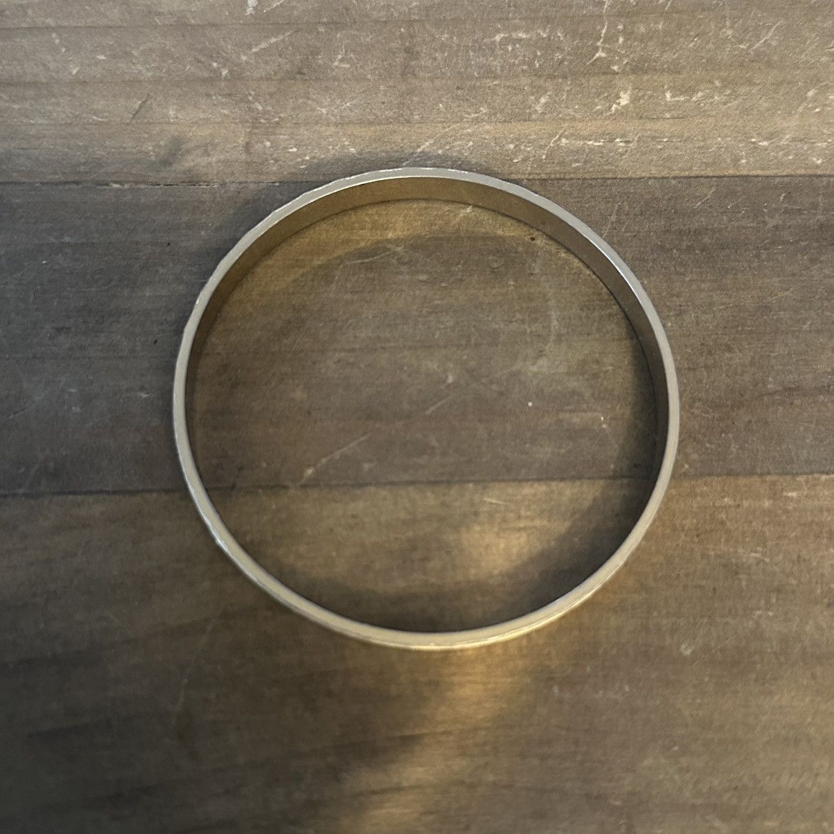 Vintage Vintage gold tone textured bangle bracelet Size ONE SIZE - 3 Thumbnail