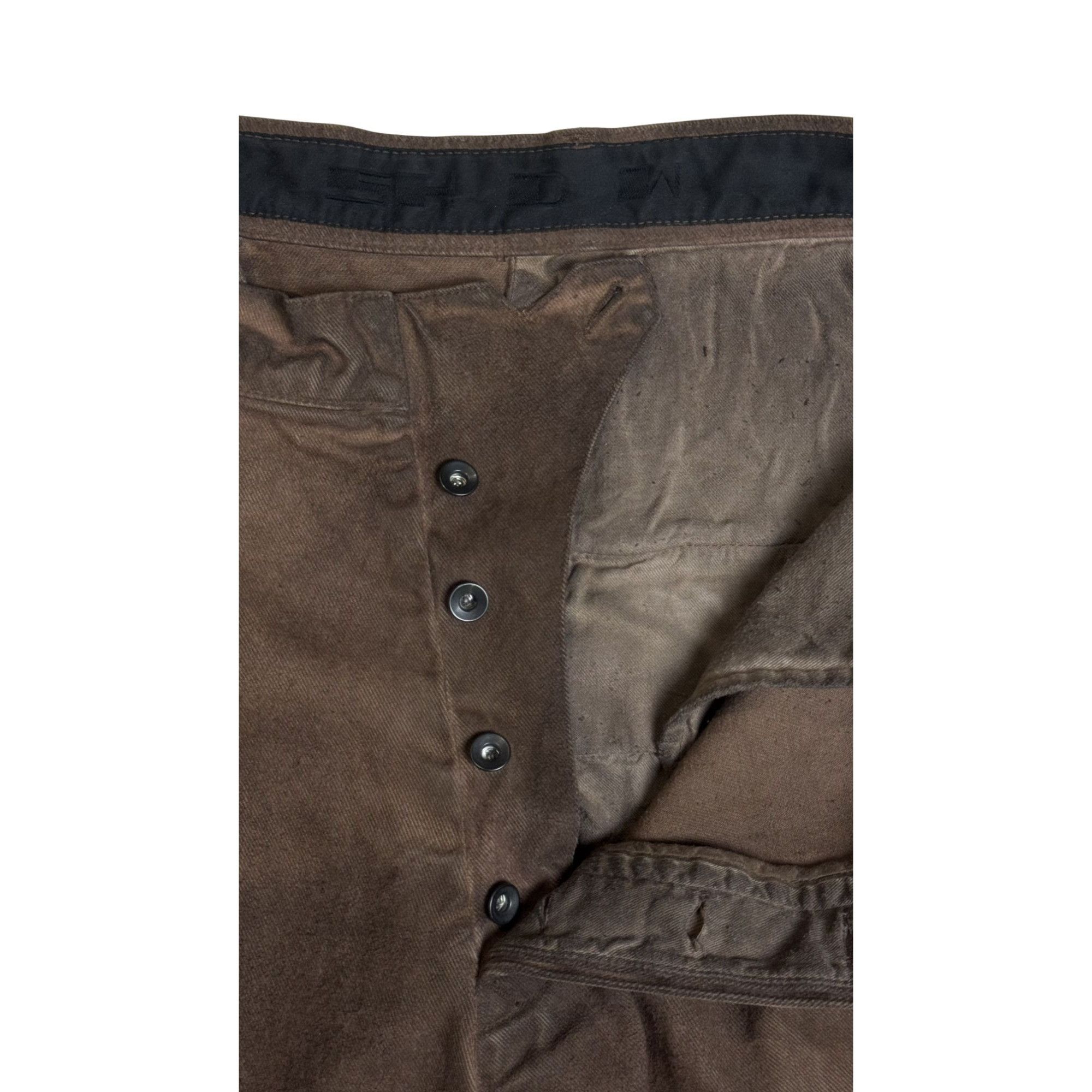 Rick Owens Drkshdw ♚ Rick Owens 2006 -2008 DRKSHDW Drop Crotch Denim Pants ♚ Size US 36 / EU 52 - 5 Thumbnail