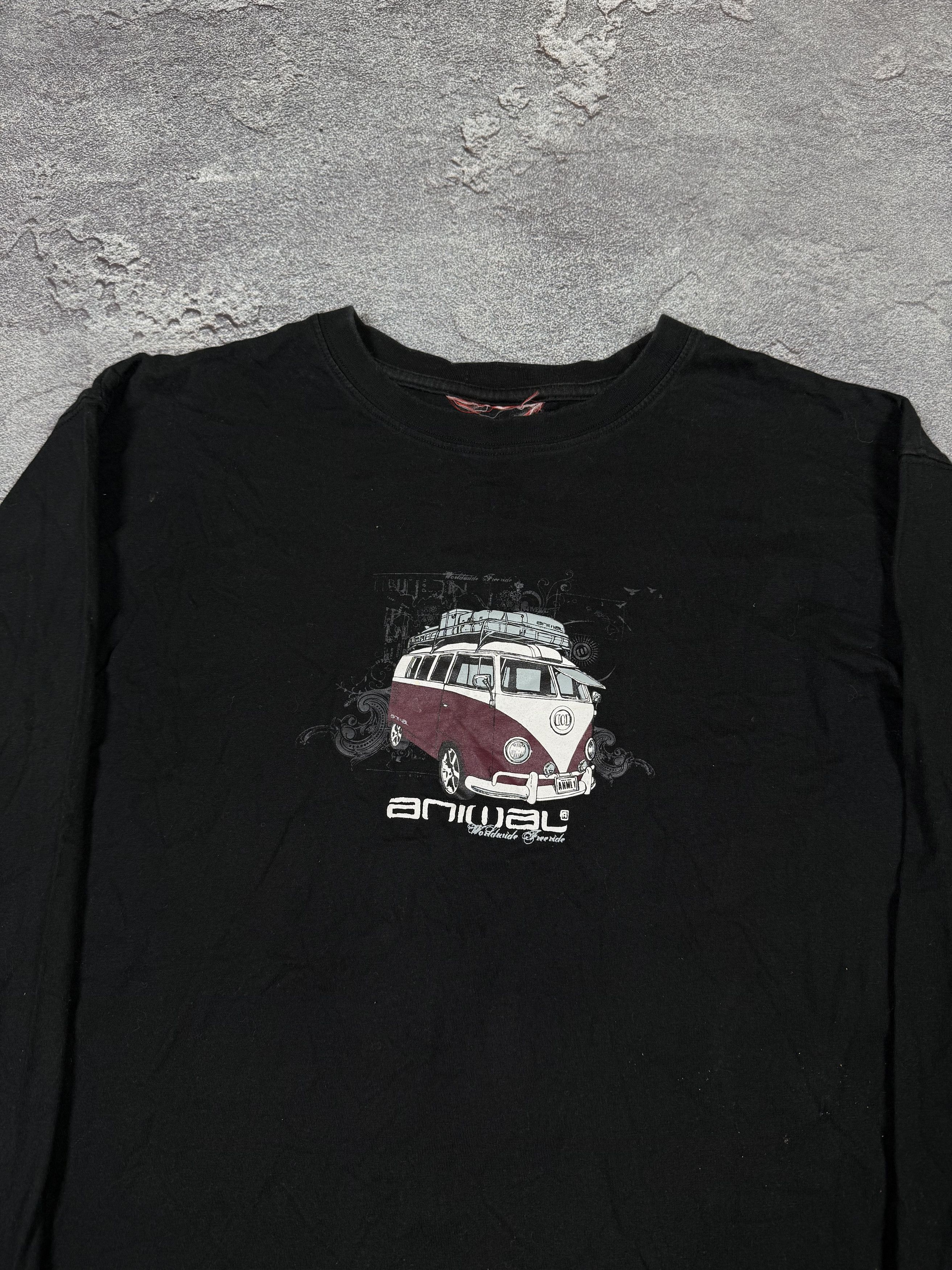 Billabong Y2K Animal Hippie Car Black Surf Style Longsleeve Size US L / EU 52-54 / 3 - 3 Thumbnail