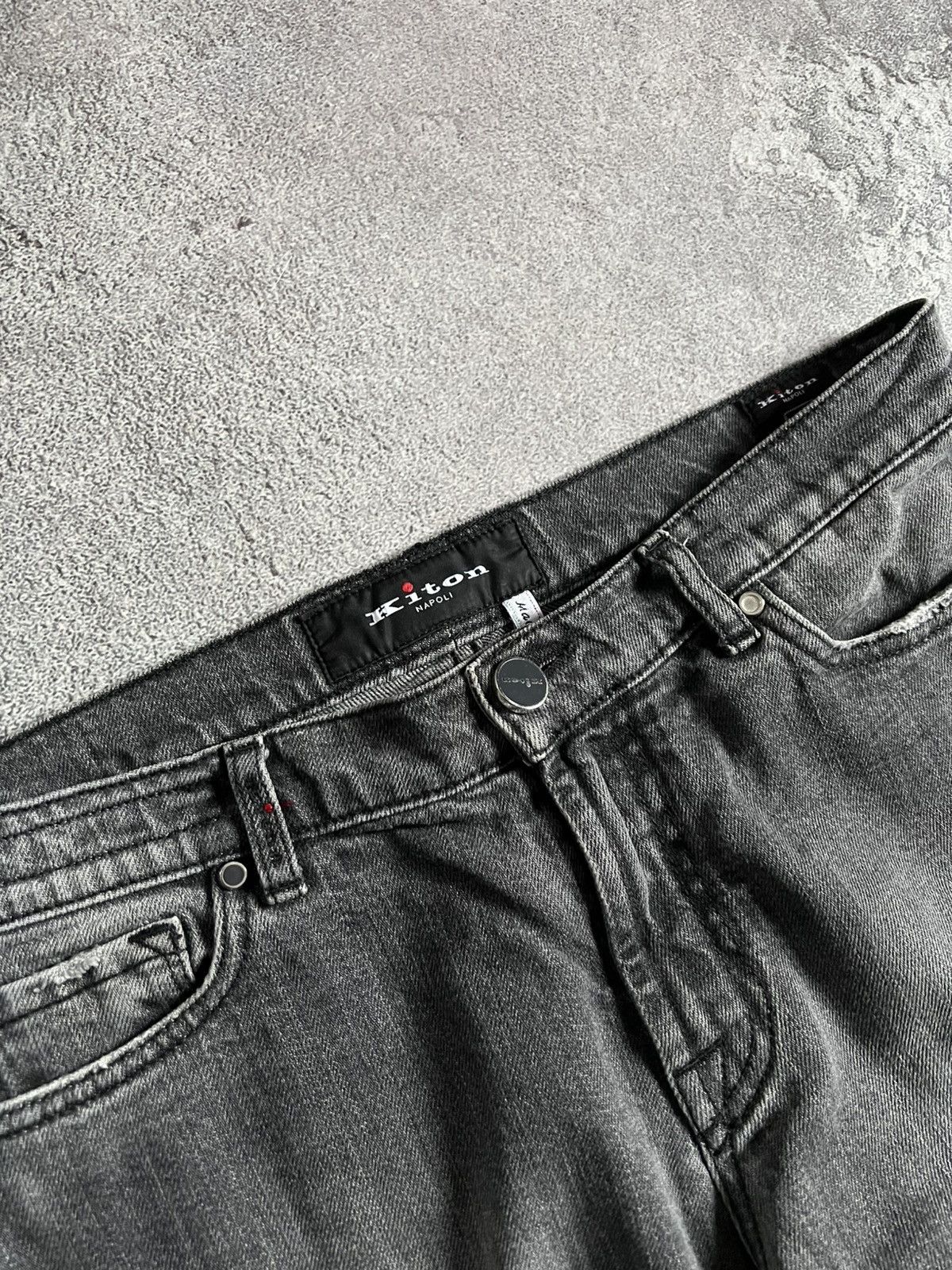 Kiton Women's Kiton Napoli Denim Gray Jeans Size 44 / M Italy Size 30" / US 8 / IT 44 - 8 Thumbnail