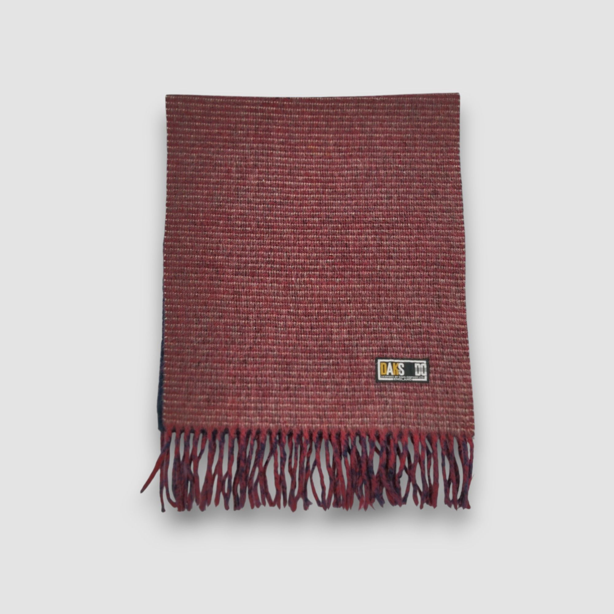 DAKS Vintage DAKS Wool Scarf Fringe Muffler Winter Scarves Size ONE SIZE - 2 Thumbnail