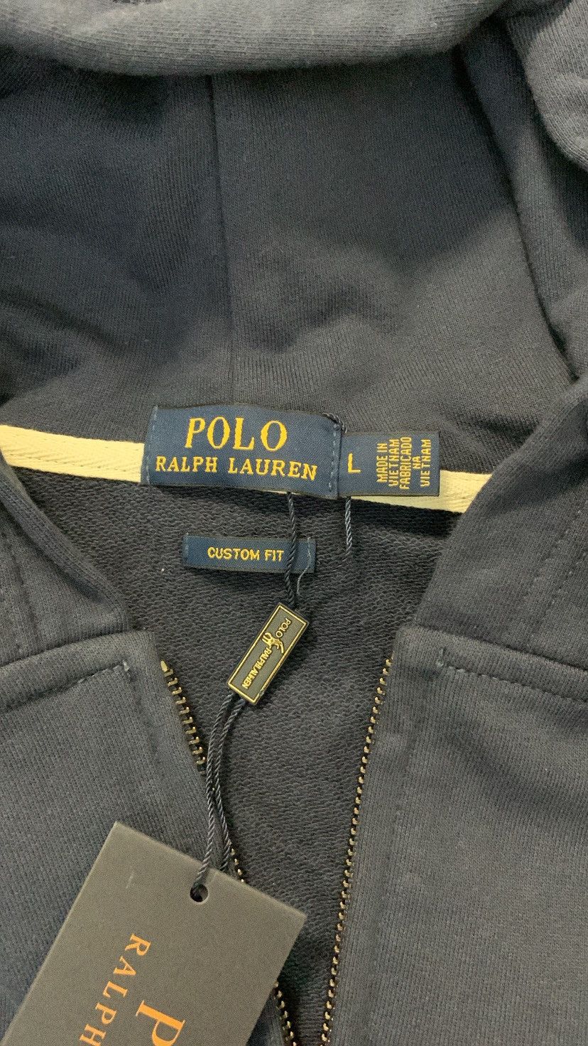 Polo Ralph Lauren Navy blue Polo Ralph Lauren double knit hoodie Size US L / EU 52-54 / 3 - 3 Thumbnail