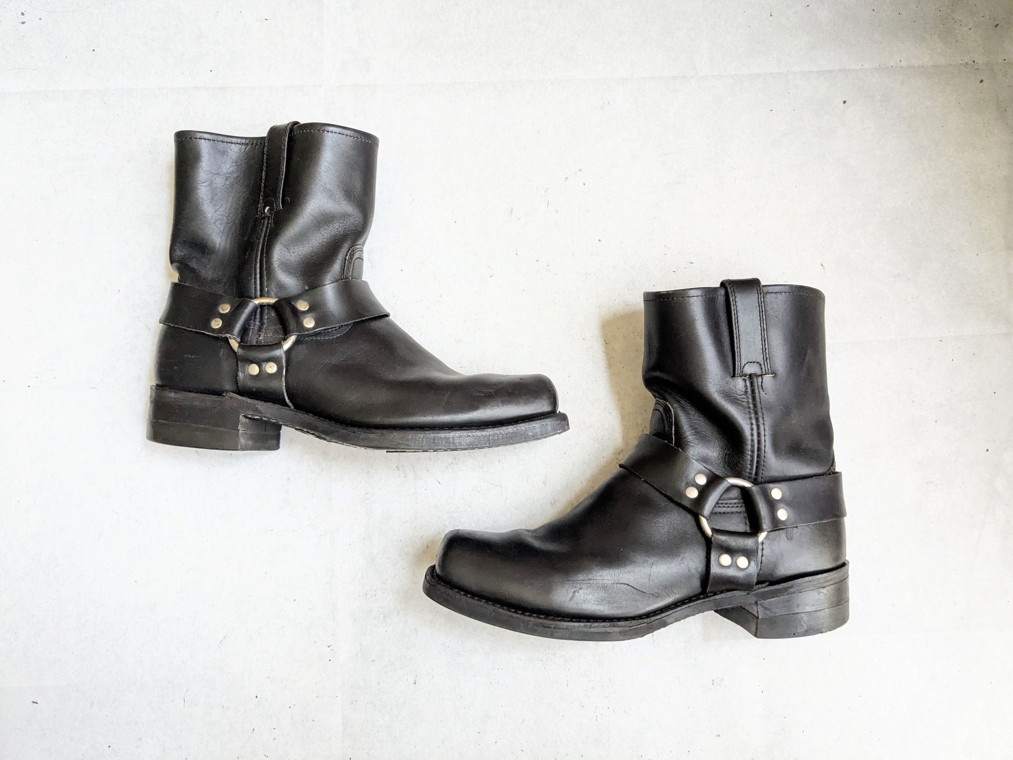 Frye Frye Harness Boots Black 11 M Leather Buckle Size US 11 / EU 44 - 1 Thumbnail
