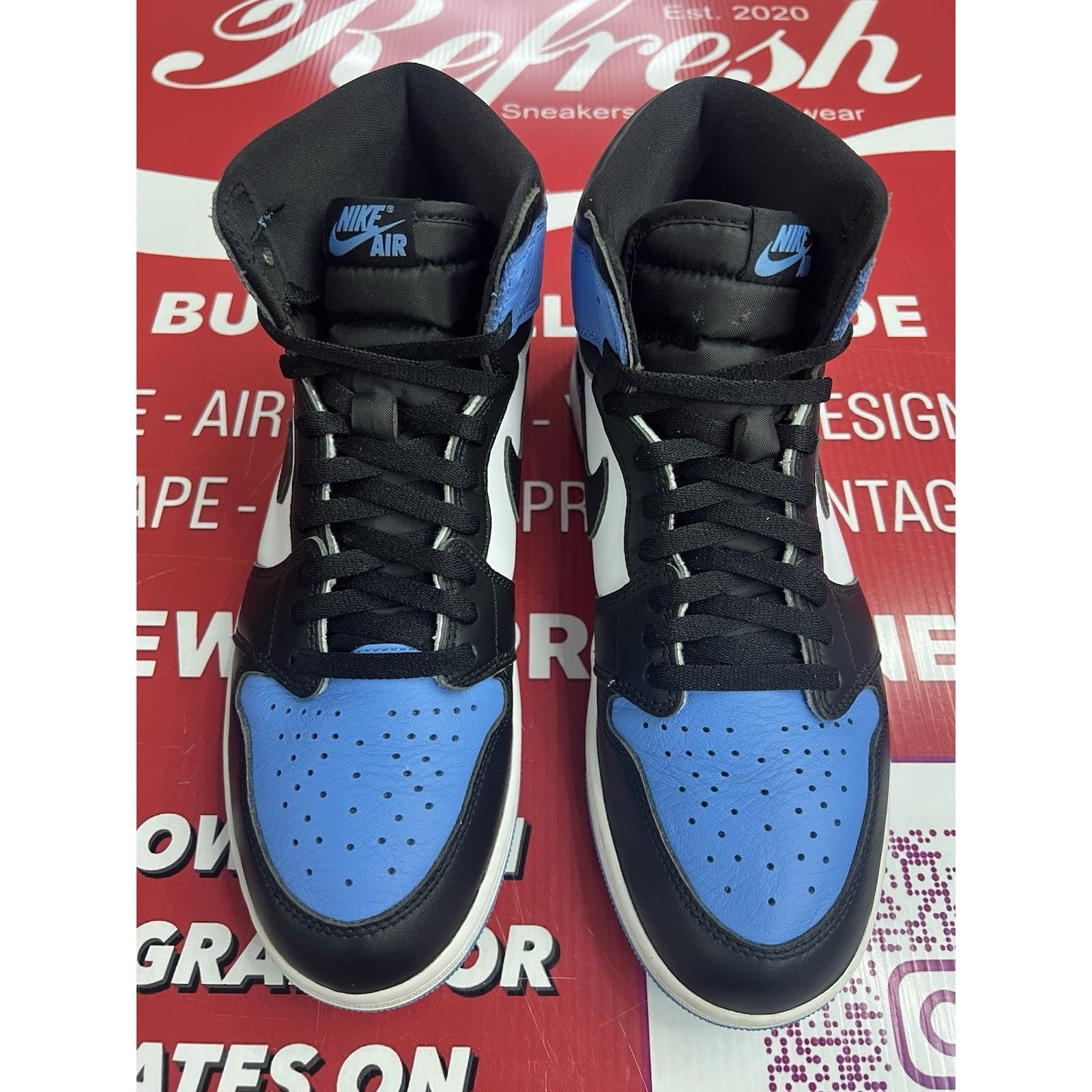 Jordan Brand Air Jordan 1 UNC Toe Size 11.5 DZ5485-400 Size US 11.5 / EU 44-45 - 4 Thumbnail