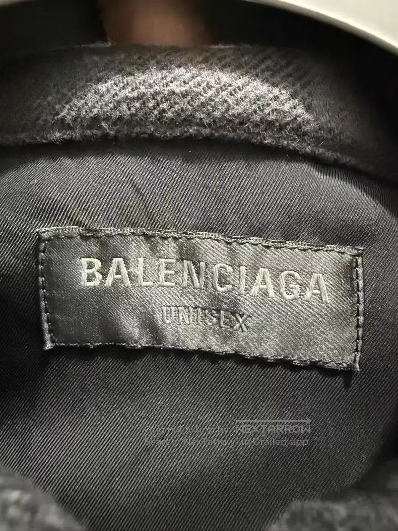 Balenciaga Balenciaga Black Grey Plaid Embroidered Logo Fringe Distre Size US M / EU 48-50 / 2 - 4 Thumbnail