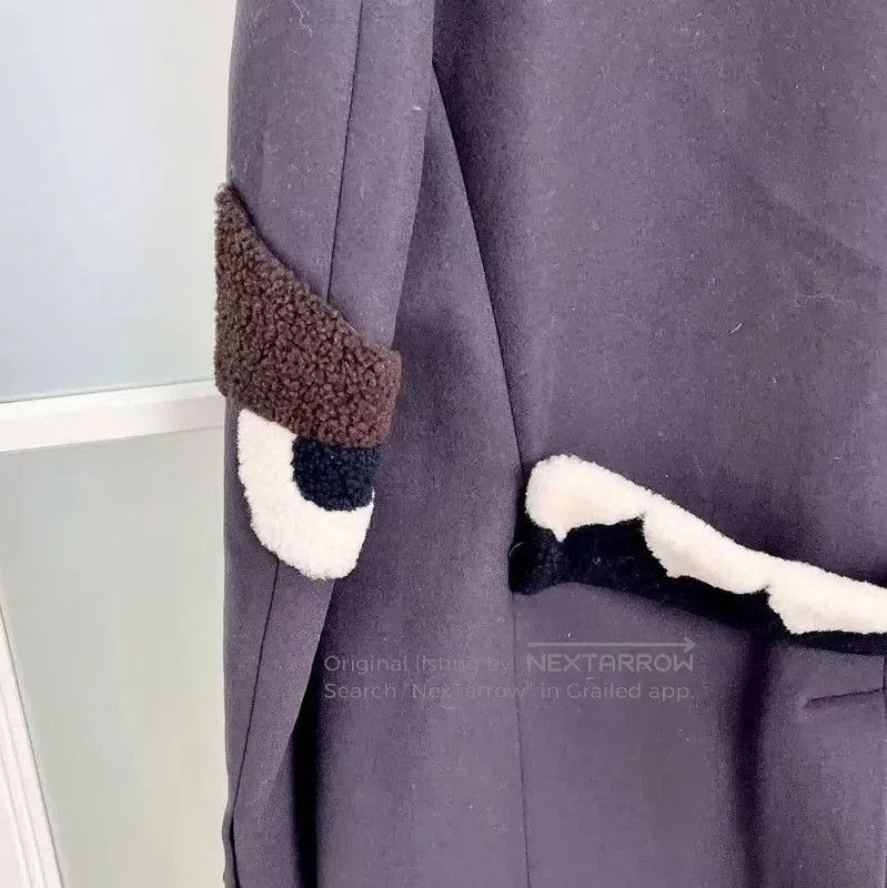 Fendi Fendi Dark Blue Women's Coat L Size . Size L / US 10 / IT 46 - 7 Thumbnail