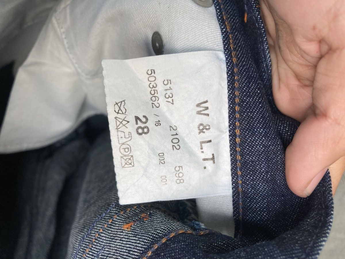 W&LT Banana Cut Denim Jeans Size US 28 / EU 44 - 9 Thumbnail