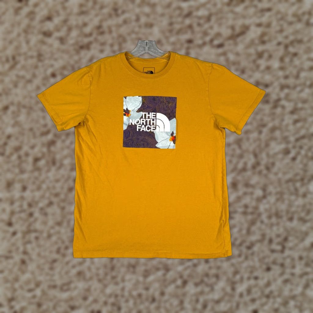 The North Face The North Face Shirt Men Medium Yellow Floral Short Sleeve Crew Neck 100% Cotton T-Shirt Size US M / EU 48-50 / 2 - 1 Thumbnail