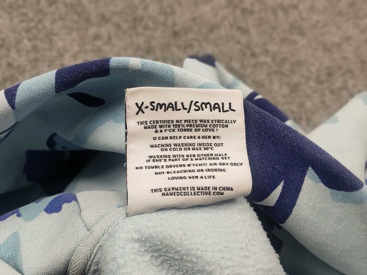 Named Collective Unrealistic Ideals Camo Monogram Zip Hoodie
