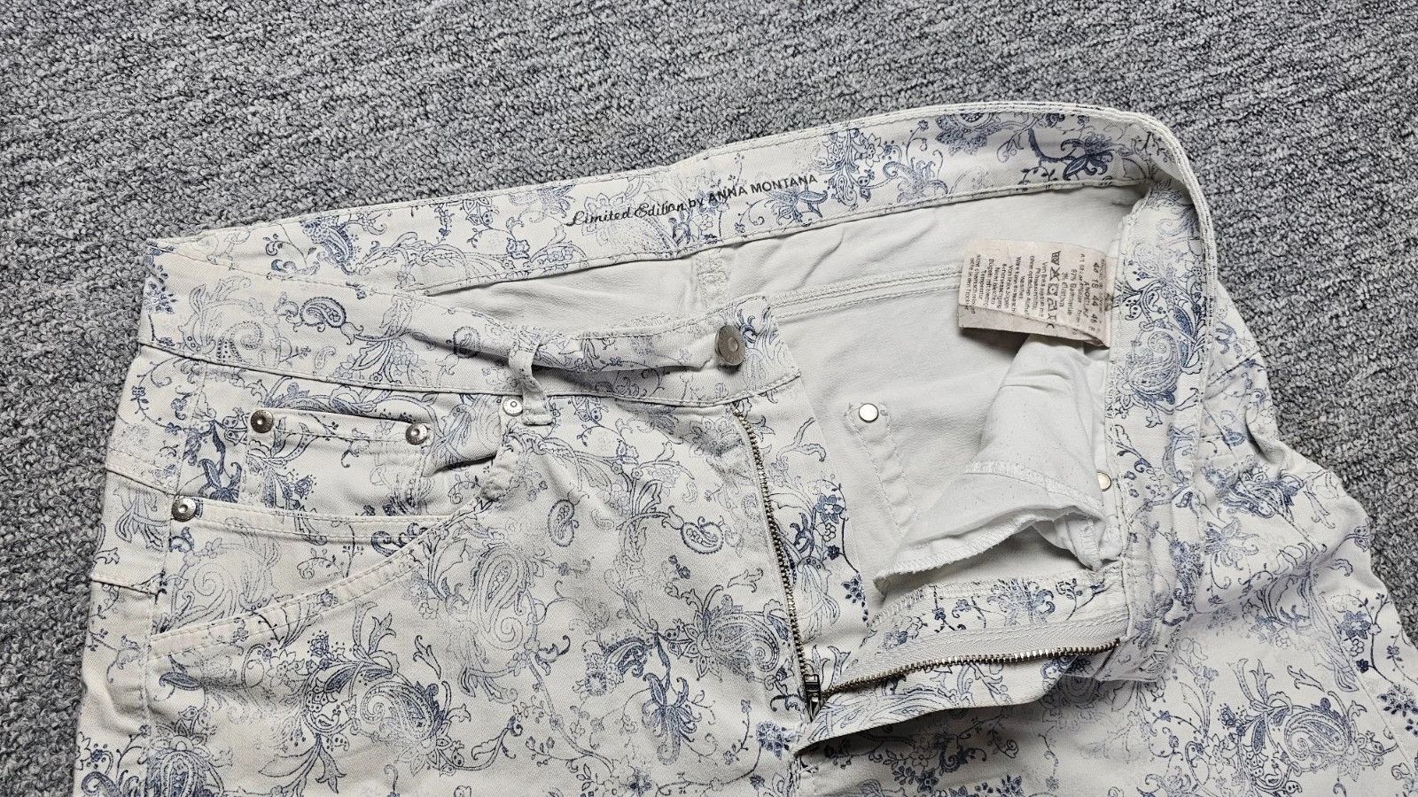 Other Anna Montana Limited Edition Angel Fit Paisley Jeans W14 Size 36" / US 14 / IT 50 - 3 Thumbnail