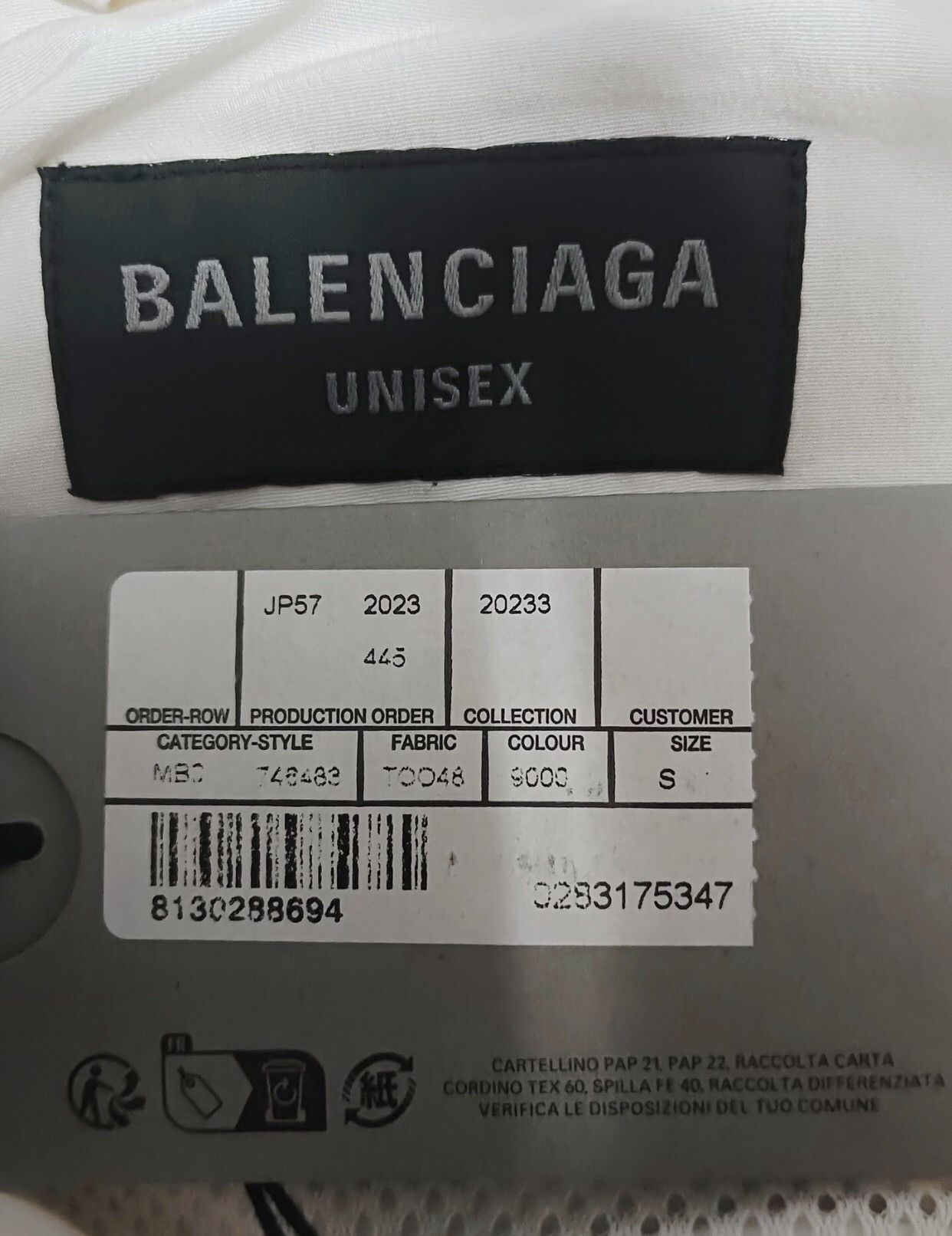 Balenciaga Balenciaga 23fw white and black colortracksuit sports jacket Size US S / EU 44-46 / 1 - 4 Thumbnail