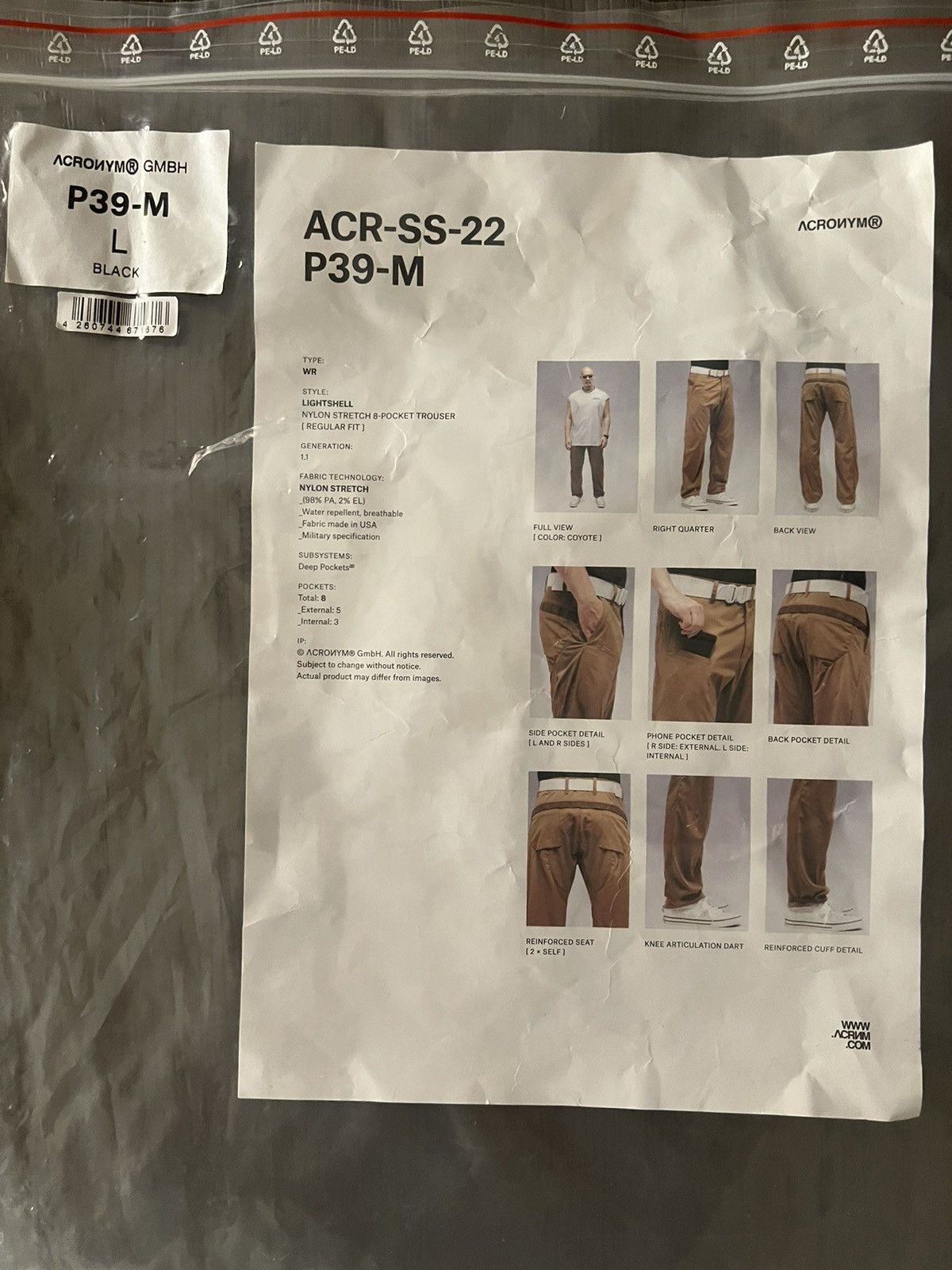 Acronym Acronym P39-M Size US 34 / EU 50 - 7 Thumbnail