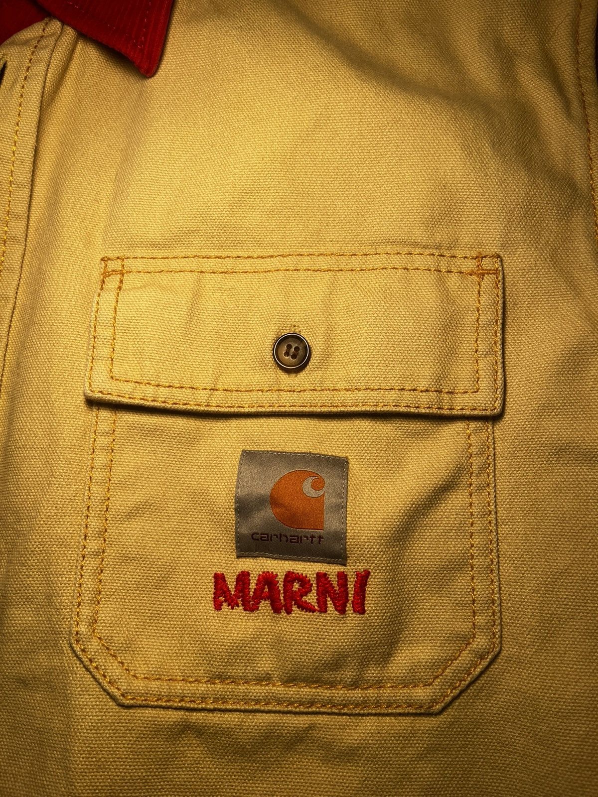 Carhartt × Marni Marni Carhartt WIP Colorblock Overshirt Size Medium Size US M / EU 48-50 / 2 - 4 Thumbnail