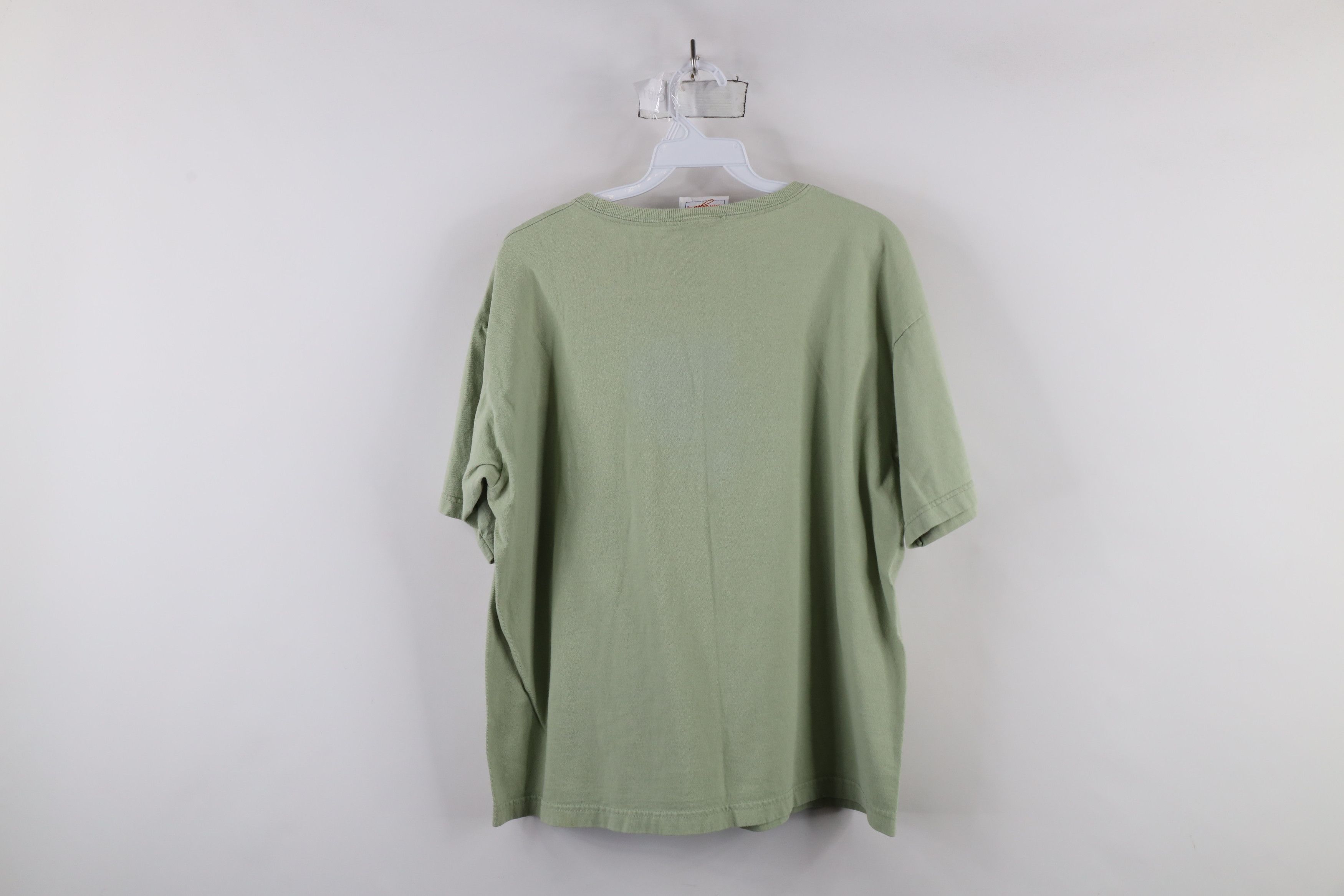 Vintage Vintage 90s Streetwear Nature Sunflower T-Shirt Green USA Size L / US 10 / IT 46 - 8 Thumbnail